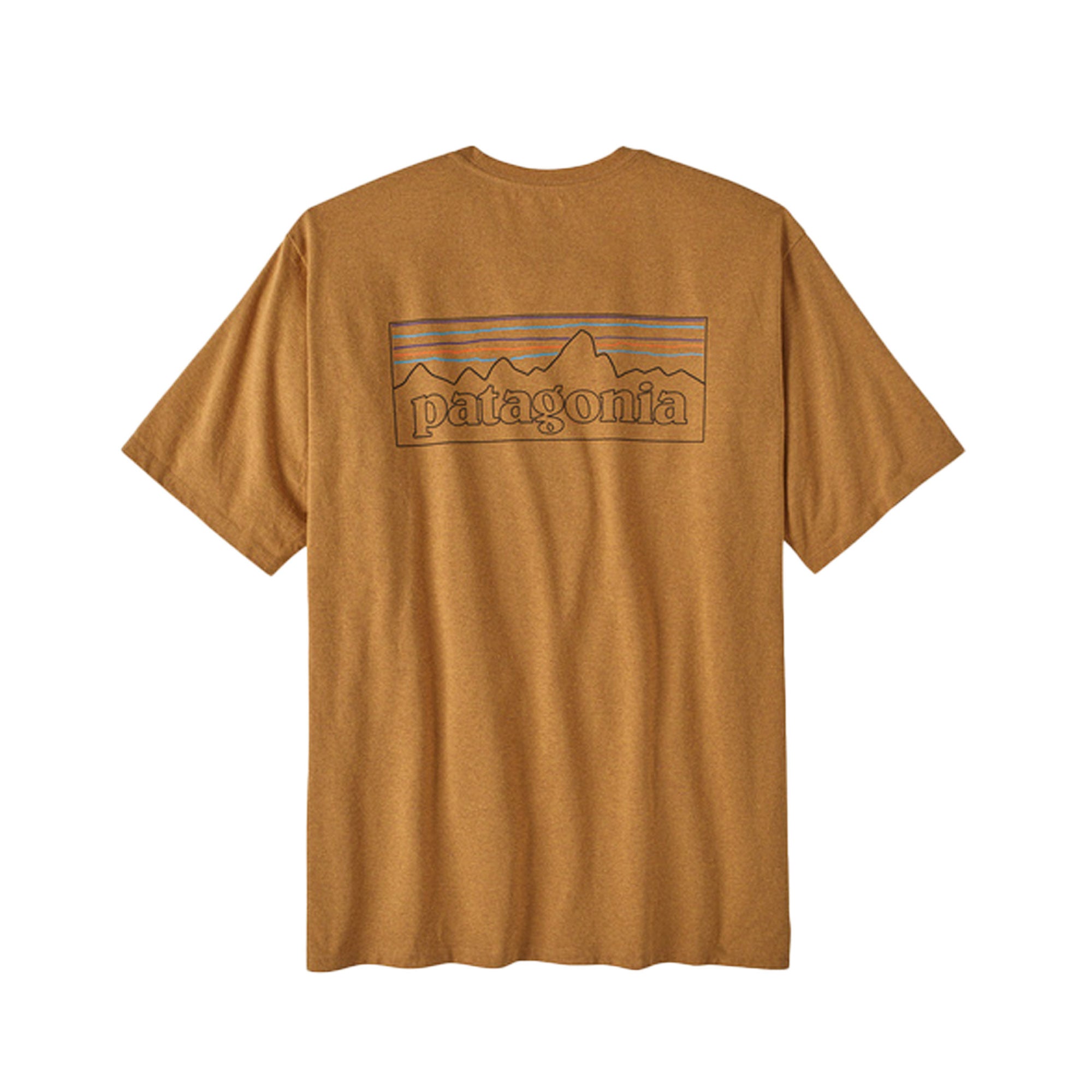 T-Shirt Patagonia Men'S P-6 Logo Cammello