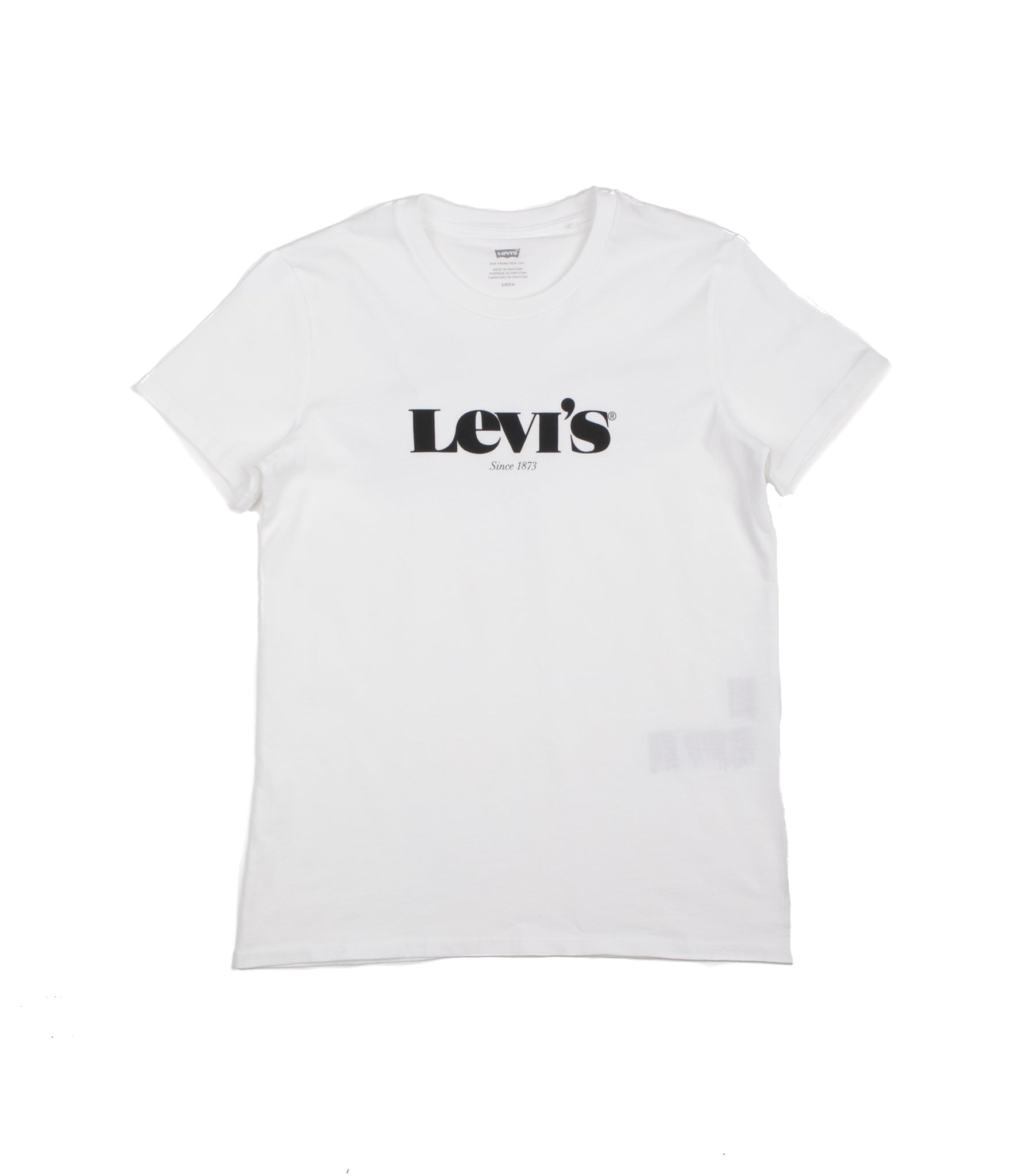 T-Shirt Levis Logo Bianco Donna