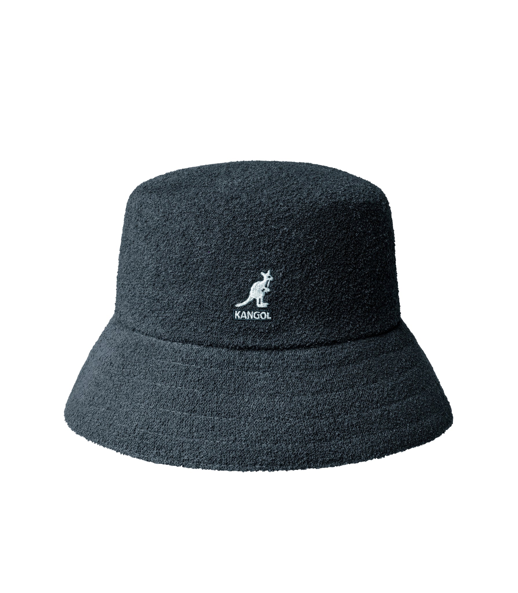 Kangol Bermuda Bucket Hat In Spugna Antracite