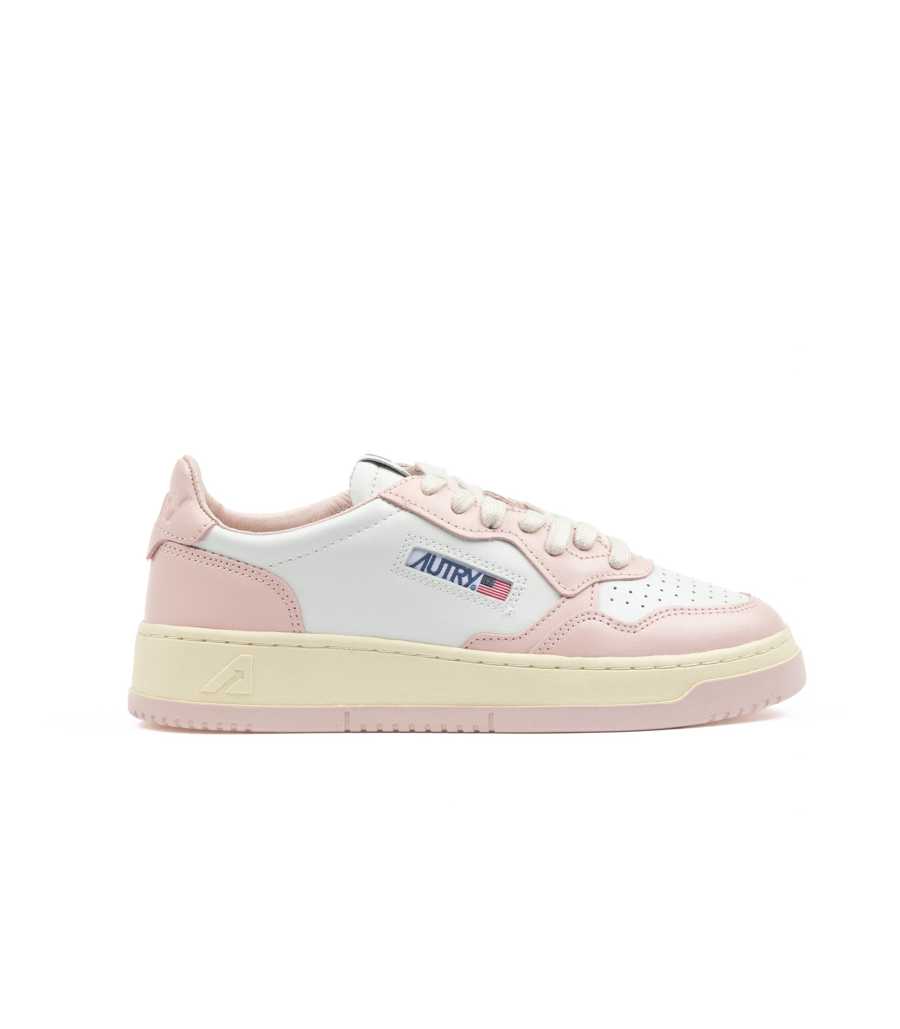 Autry Medalist Low Bianco Rosa Donna