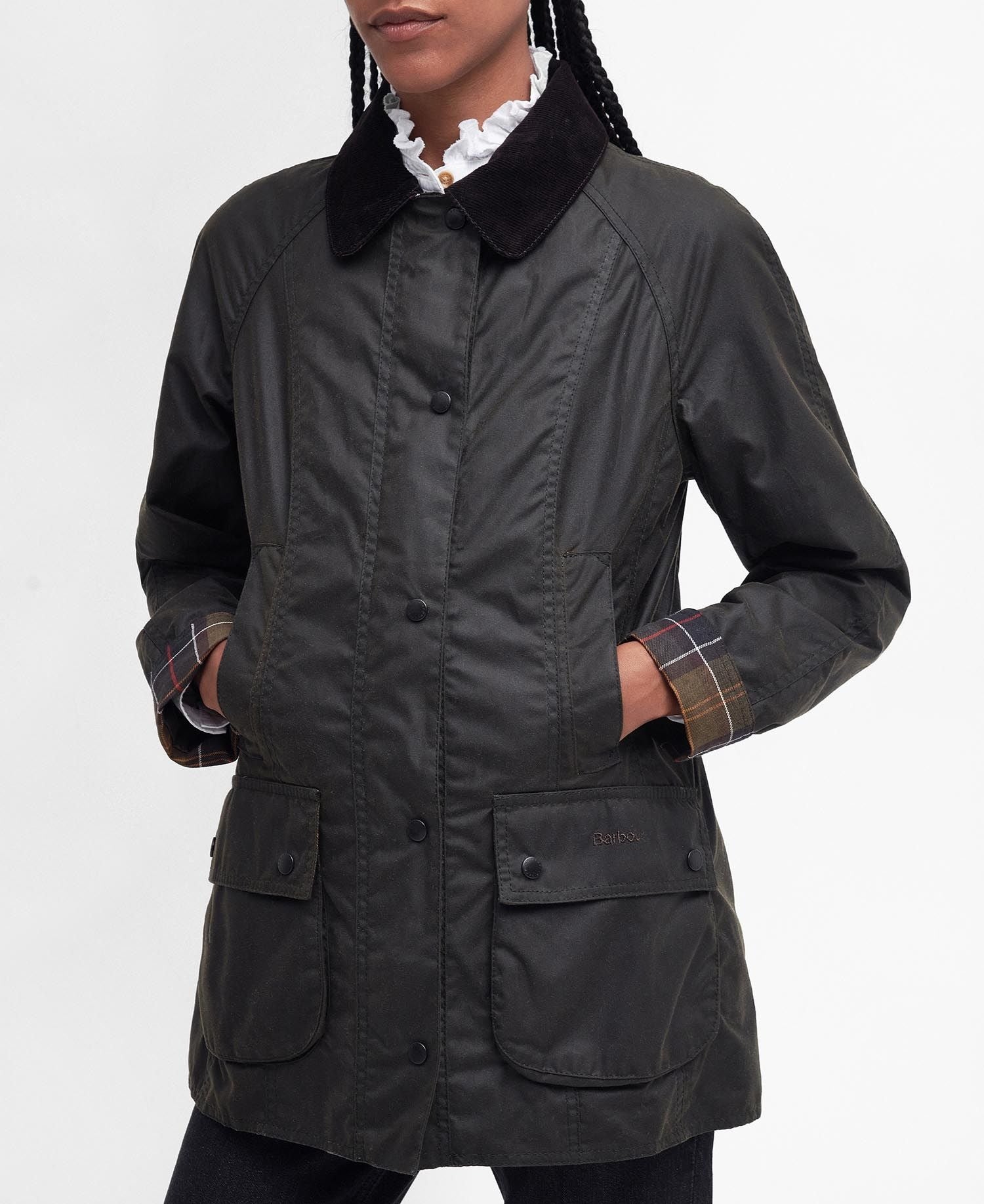 Giacca Barbour Classic Beadnell Olive Donna