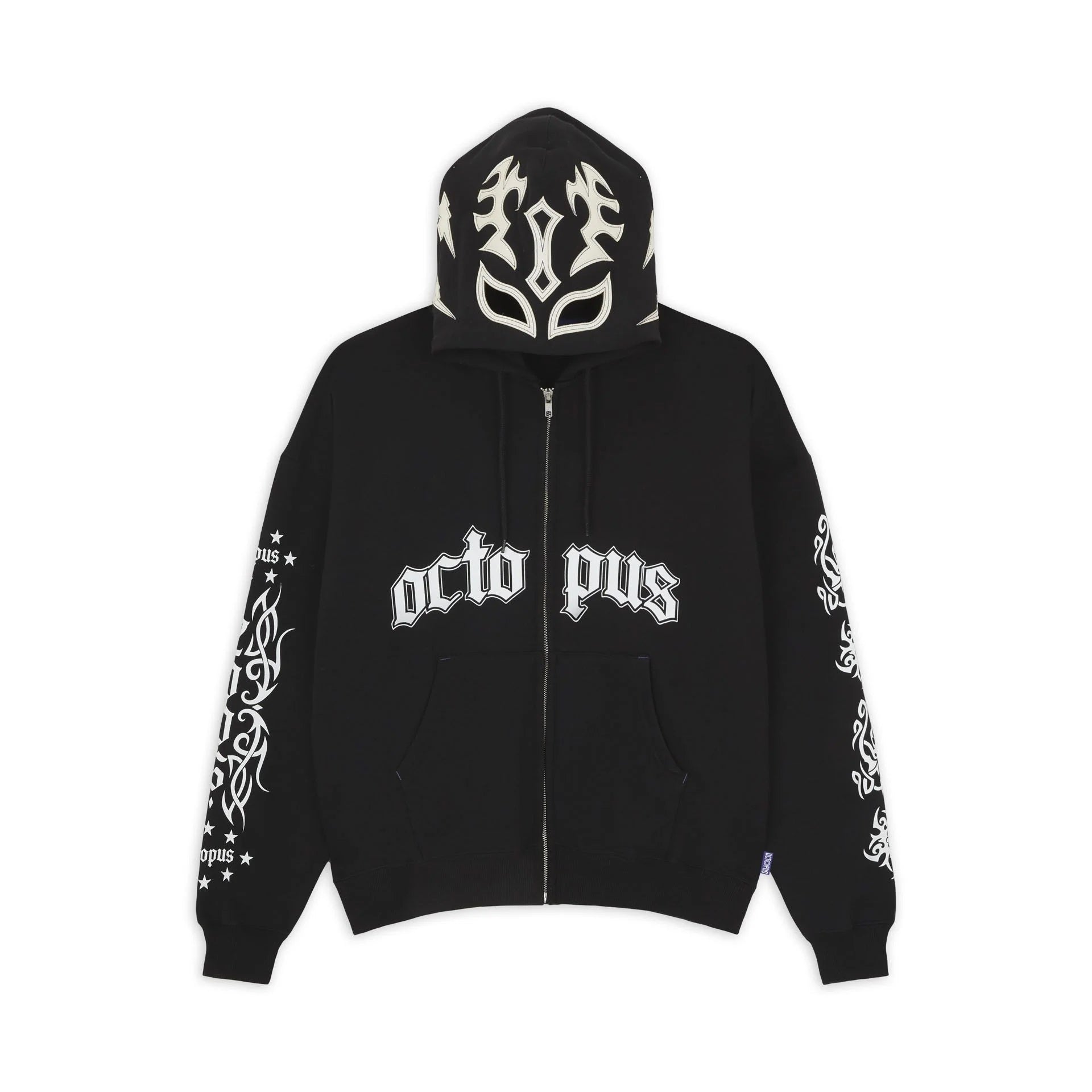 Octopus Lucha Libre Mask Full Zip Hoodie