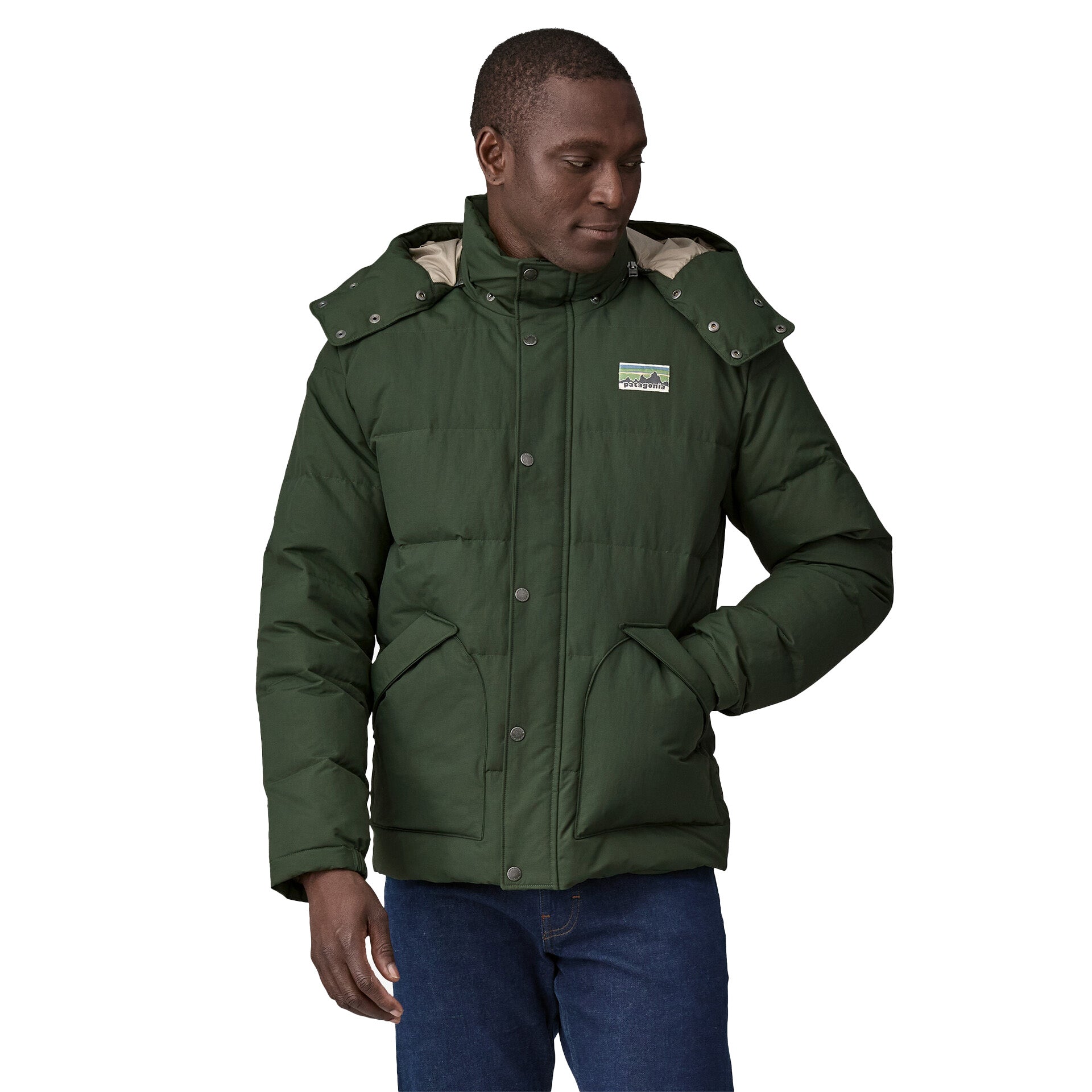 Piumino Patagonia Downdrift Verde Uomo 152Store