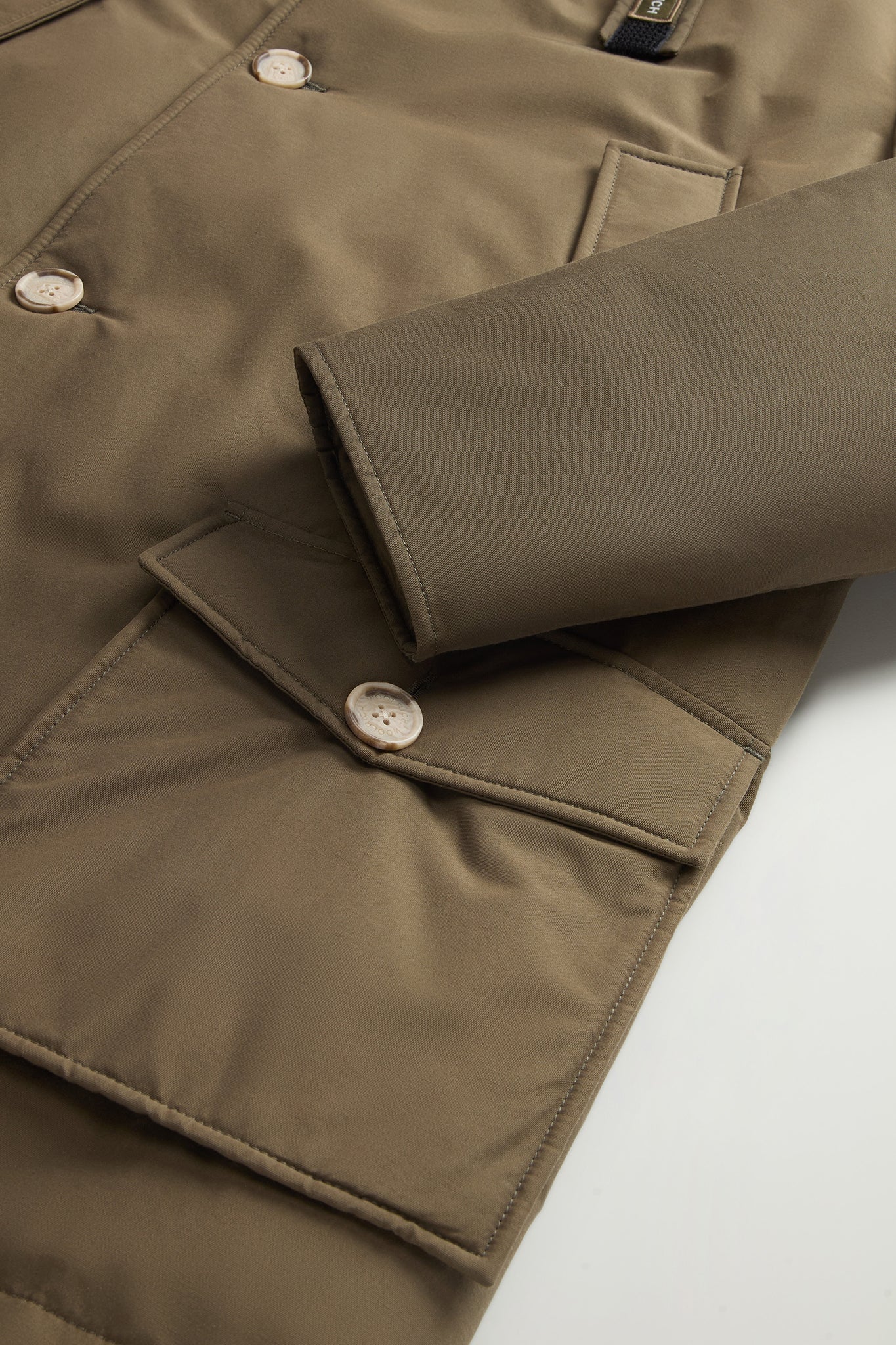 Woolrich Arctic Parka In Ramar Cloth Verde
