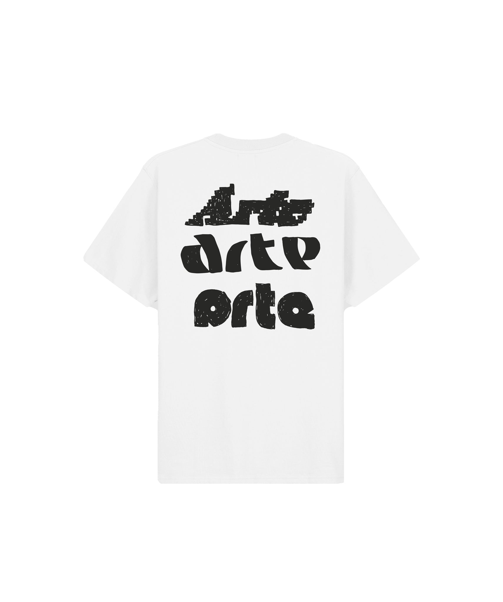 T-Shirt Arte Multi Arte Print Bianco