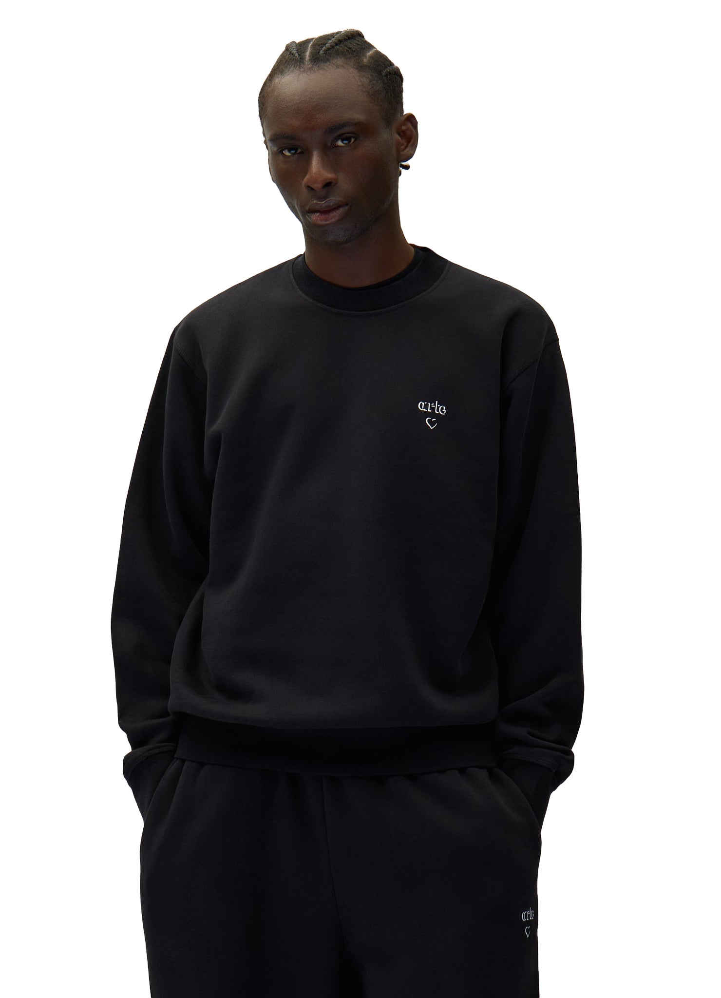 Arte Arte Heart Crewneck Nero