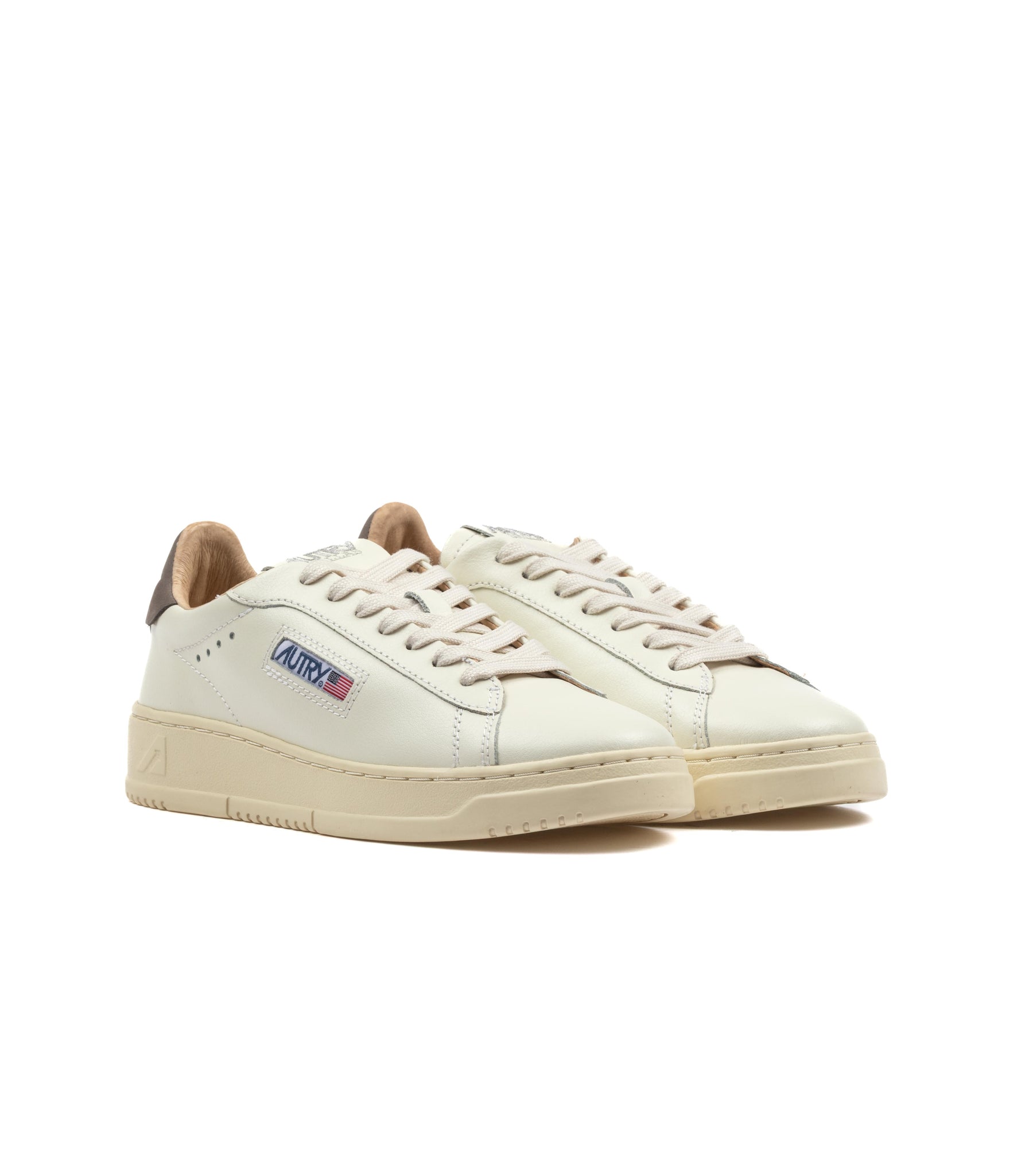 Autry Dallas Low Bianco Marrone