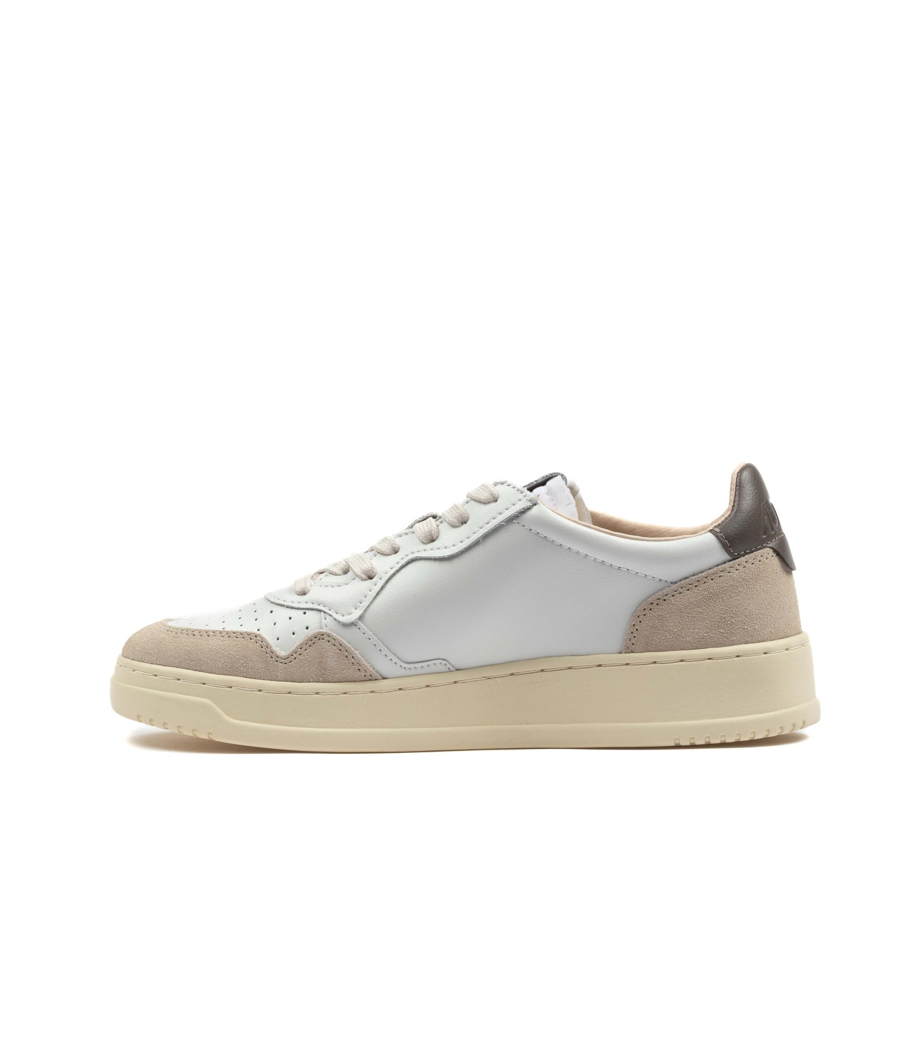 Autry Medalist Low Pelle Suede Bianco Uomo