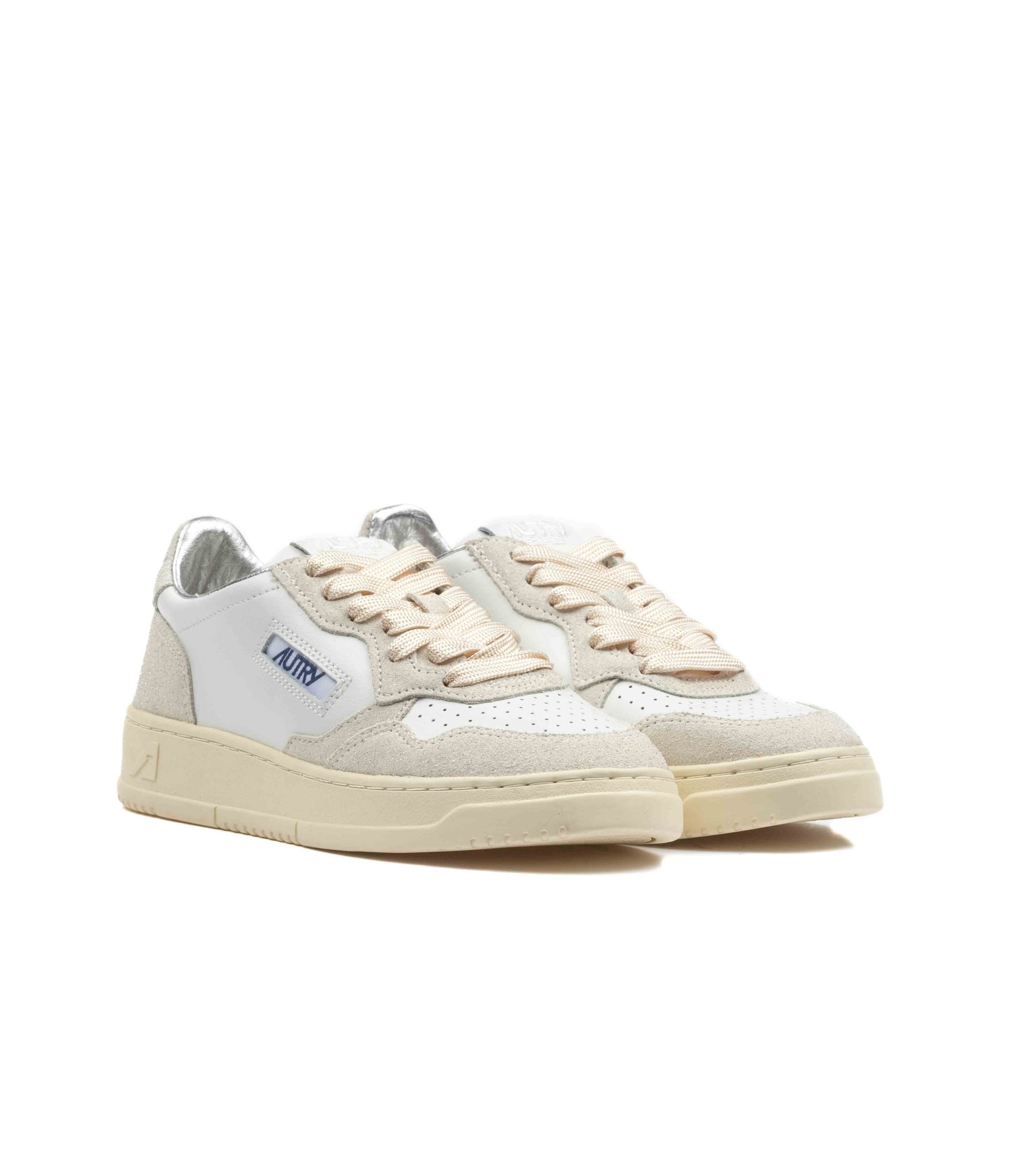 Autry Medalist Low Stars Glitter Bianco Donna