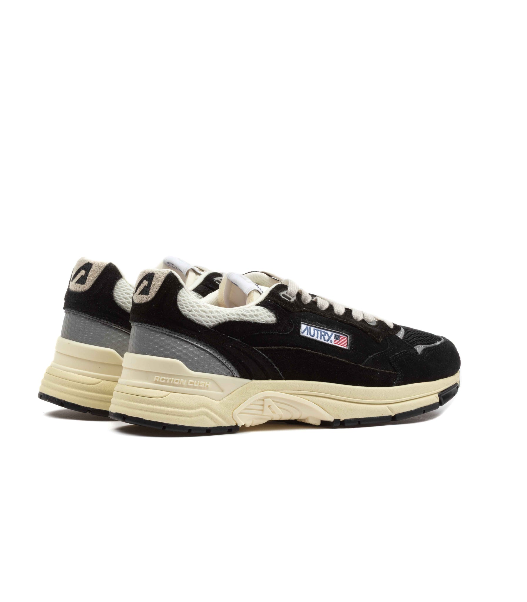 Autry Hyperway Low Man Suede Mesh Nero
