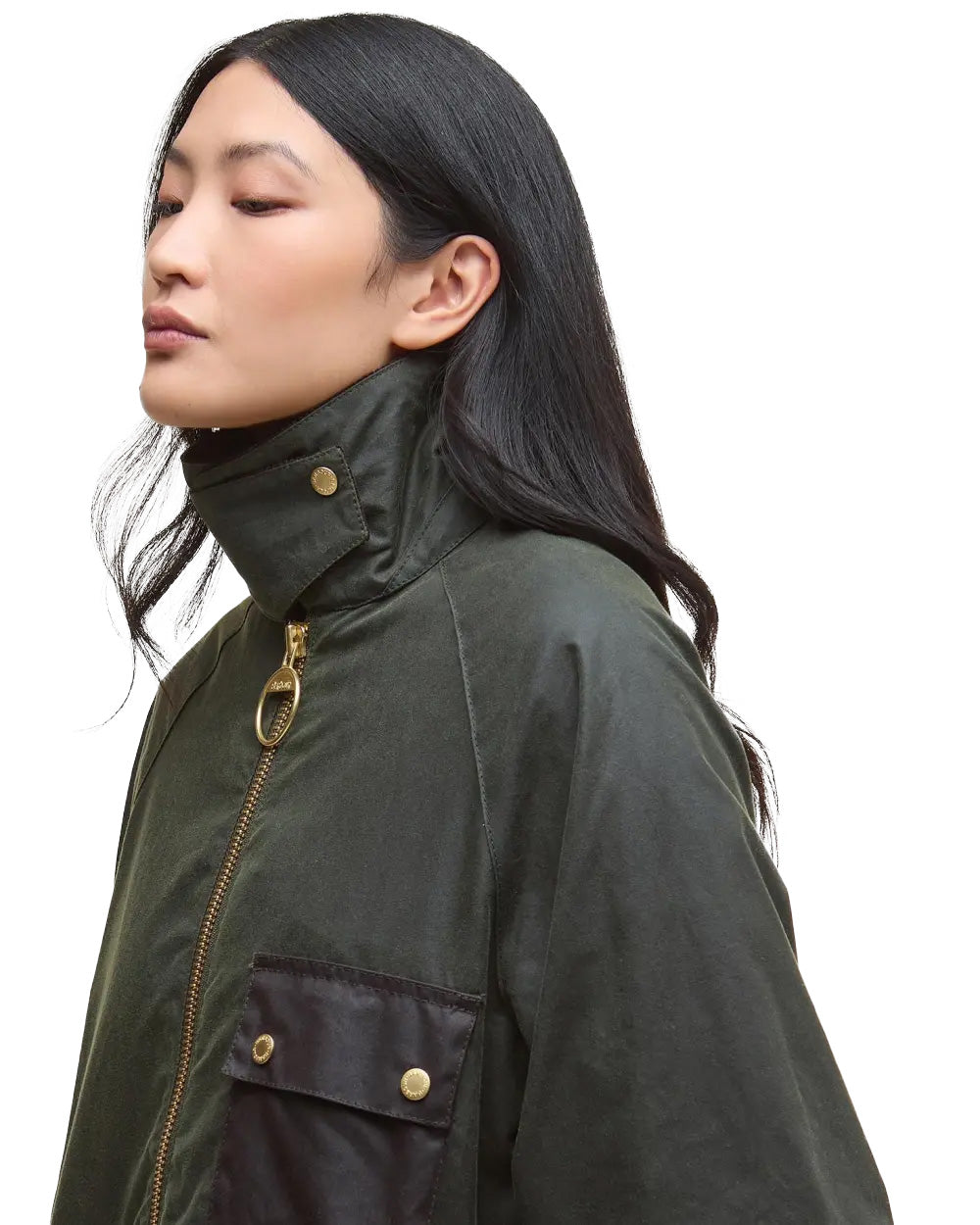 Barbour Luella Wax Jkt Cot Outw Fern Ancient Tartan