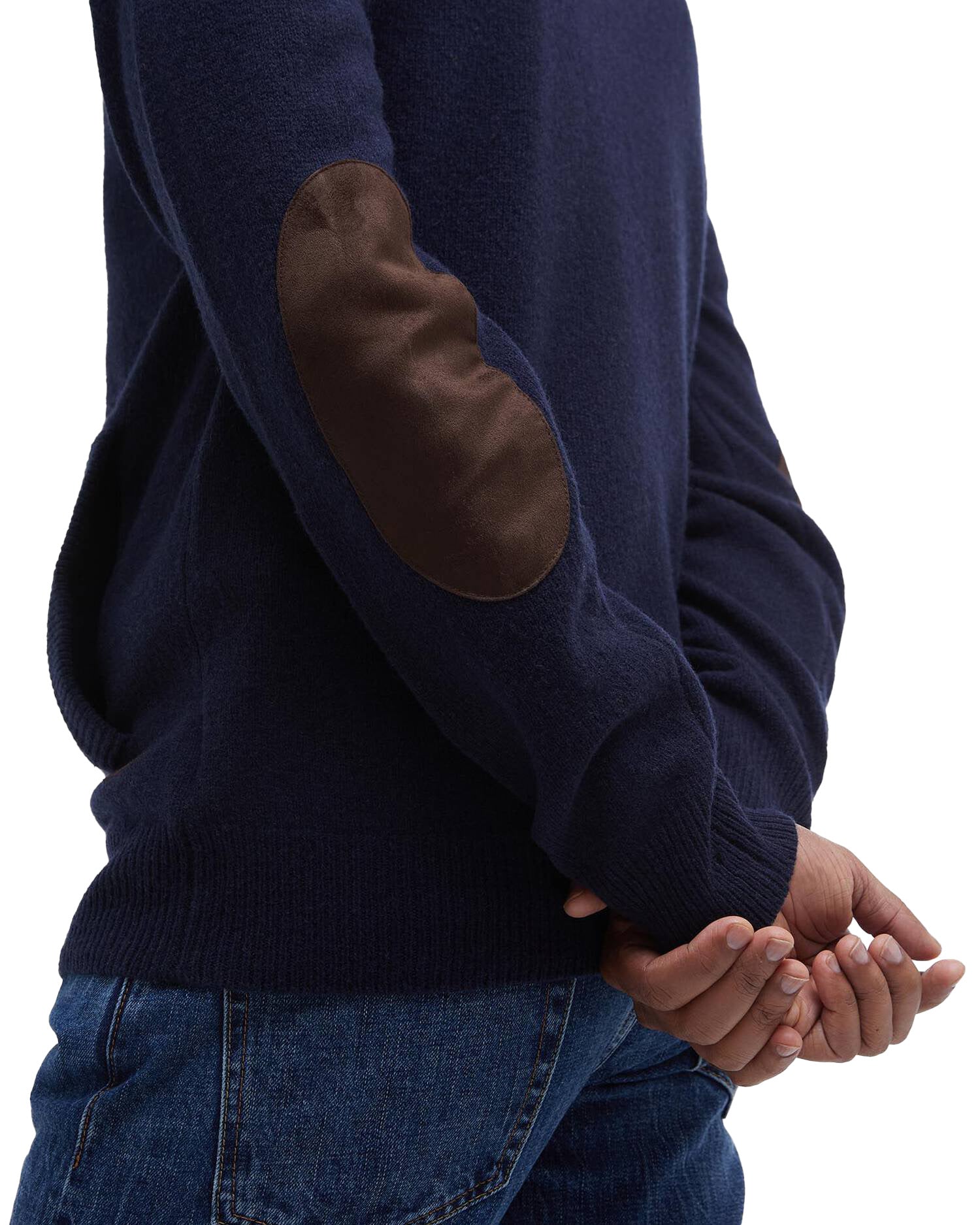 Barbour Essential Patch Zip Lunga Maglia Bottoni Uomo