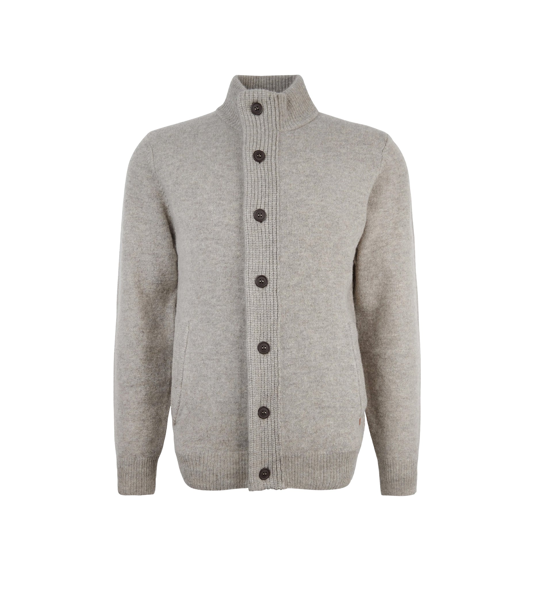 Barbour Essential Patch Zip Lunga Maglia Bottoni Uomo