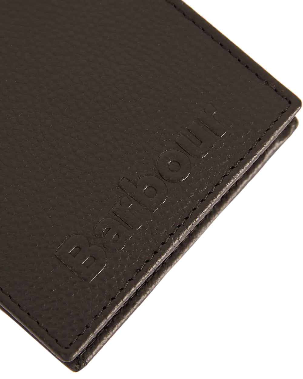 Barbour Logo Leather Billfold Wallet
