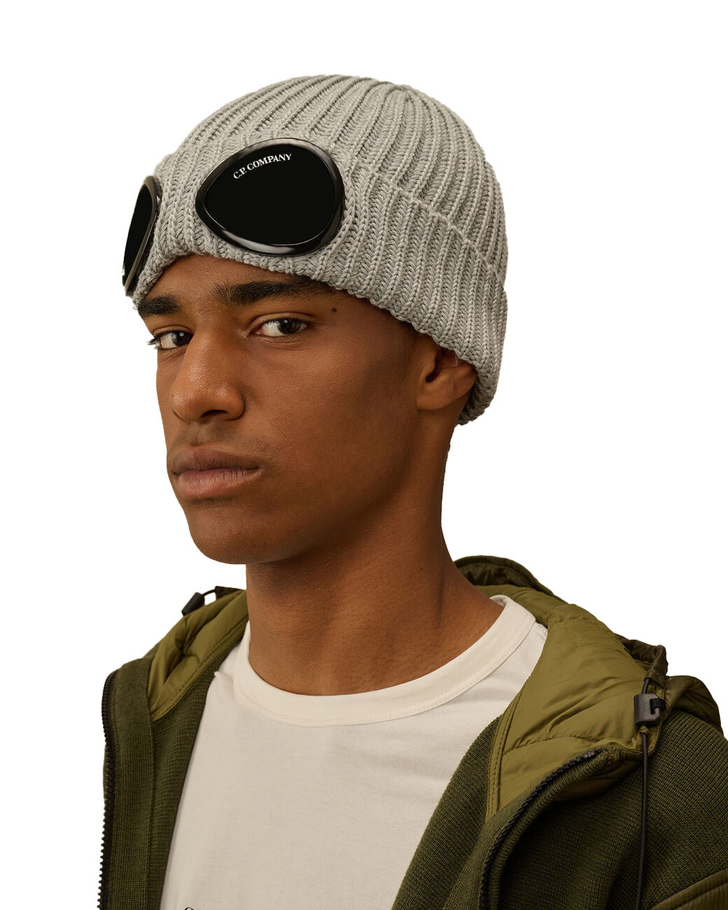 C.P. Company Extrafine Merino Wool Goggle Beanie