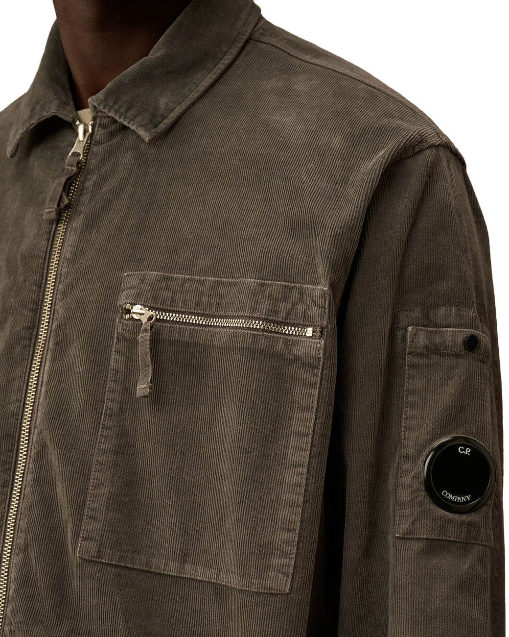 C.P. Company Corduroy Lens Zipped Overshirt