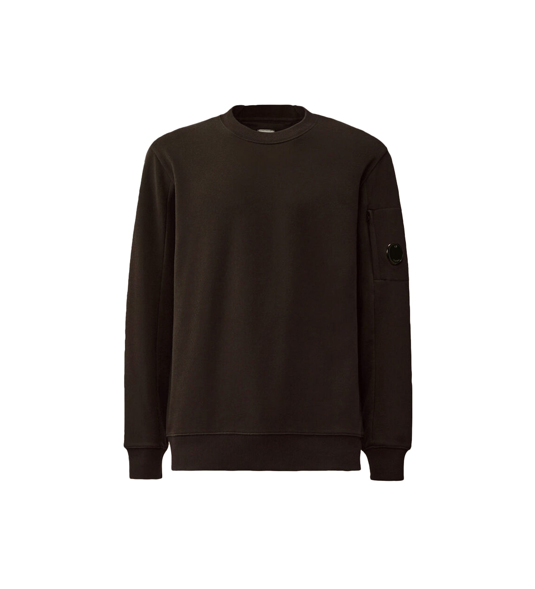 C.P. Company Felpa Girocollo Diagonal Raised Con Lente Manica