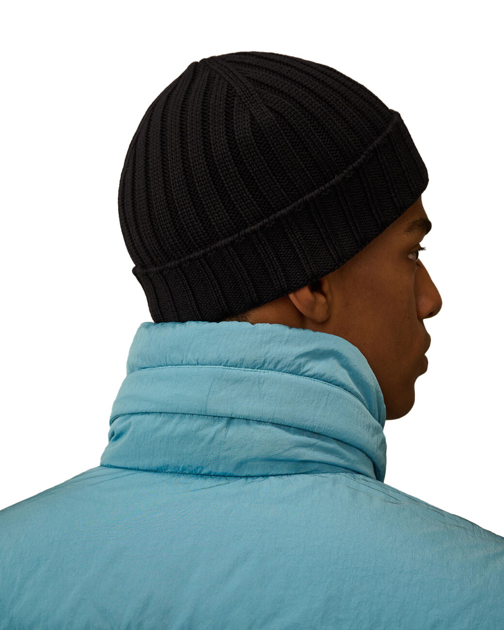 C.P. Company Extrafine Merino Wool Logo Beanie