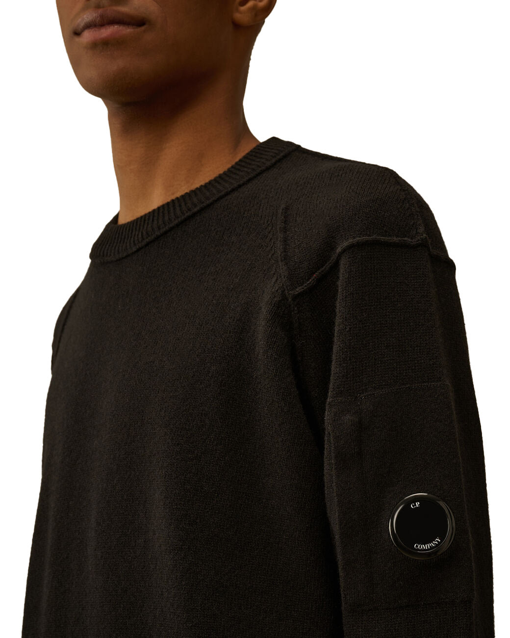 C.P. Company Lambswool Grs Crewneck Lens Sweater