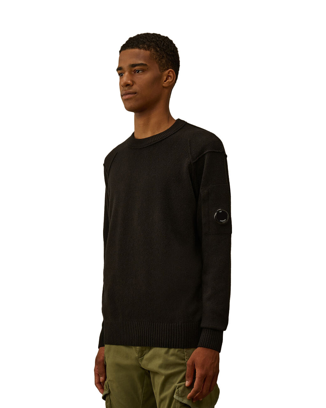 C.P. Company Lambswool Grs Crewneck Lens Sweater