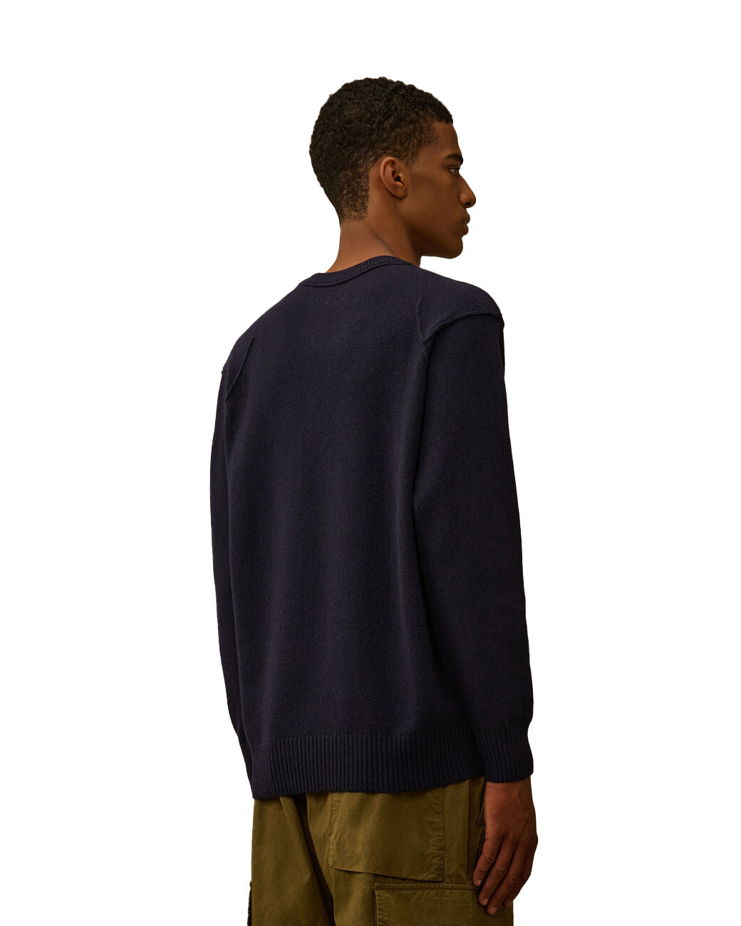 C.P. Company Lambswool Grs Crewneck Lens Sweater