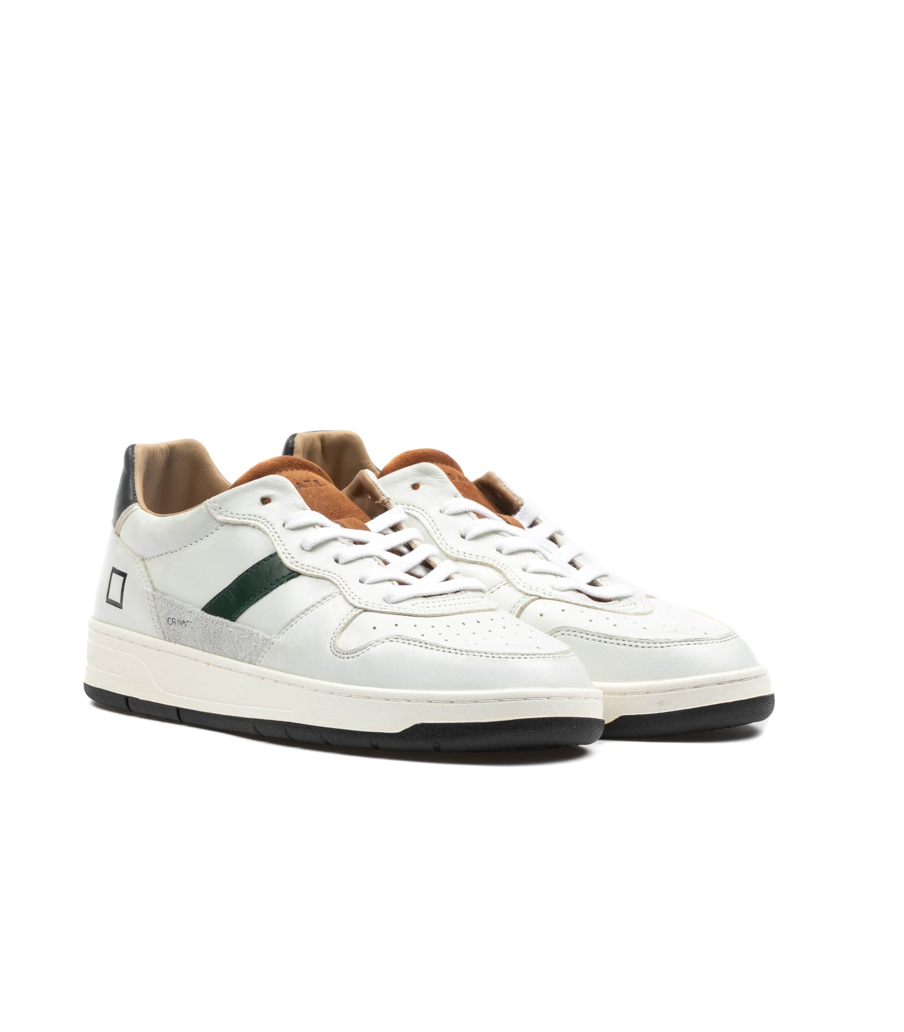 D.A.T.E. Court 2.0 Vintage White Cuoio