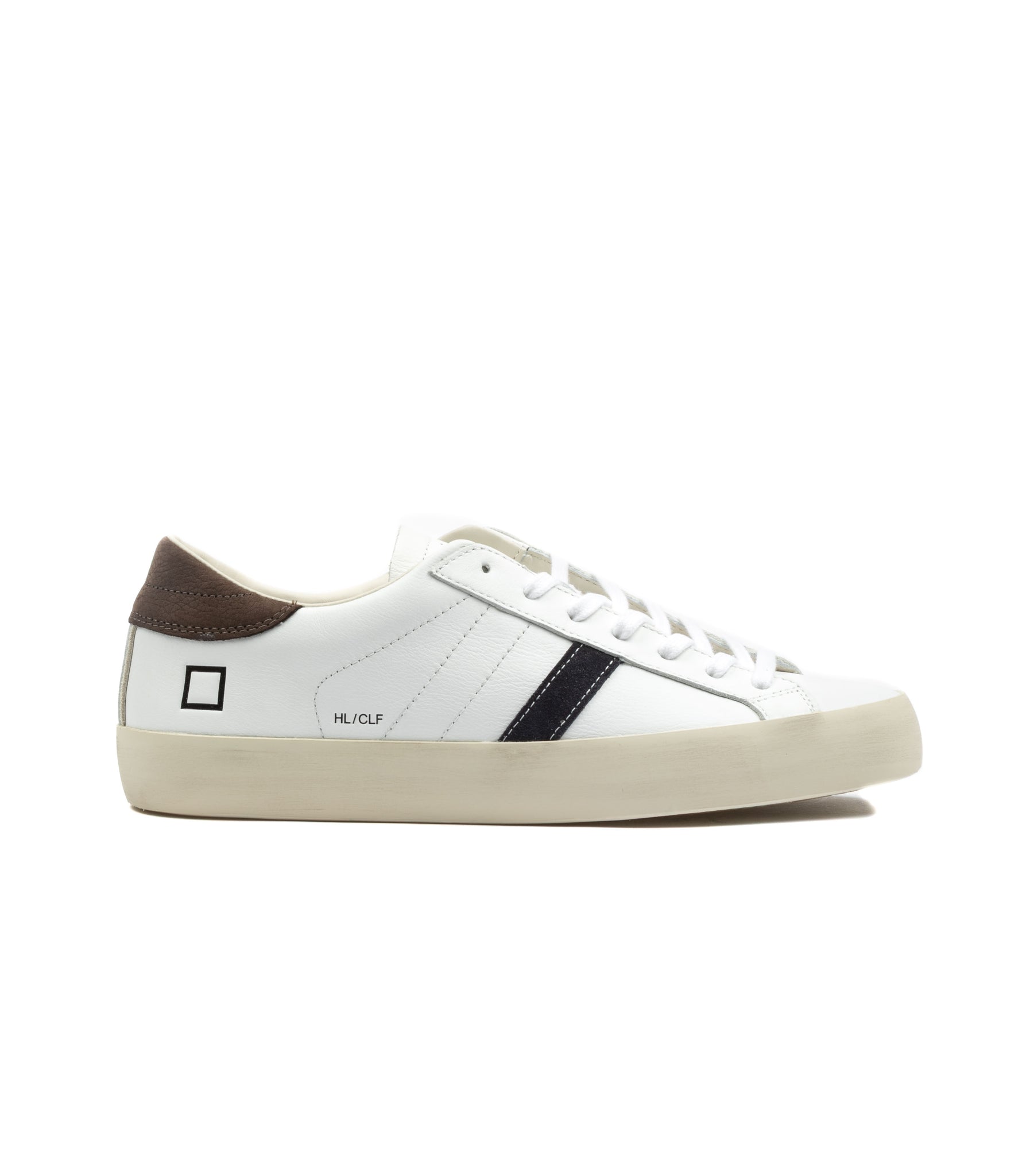 D.A.T.E. Hill Low Calf White Brown