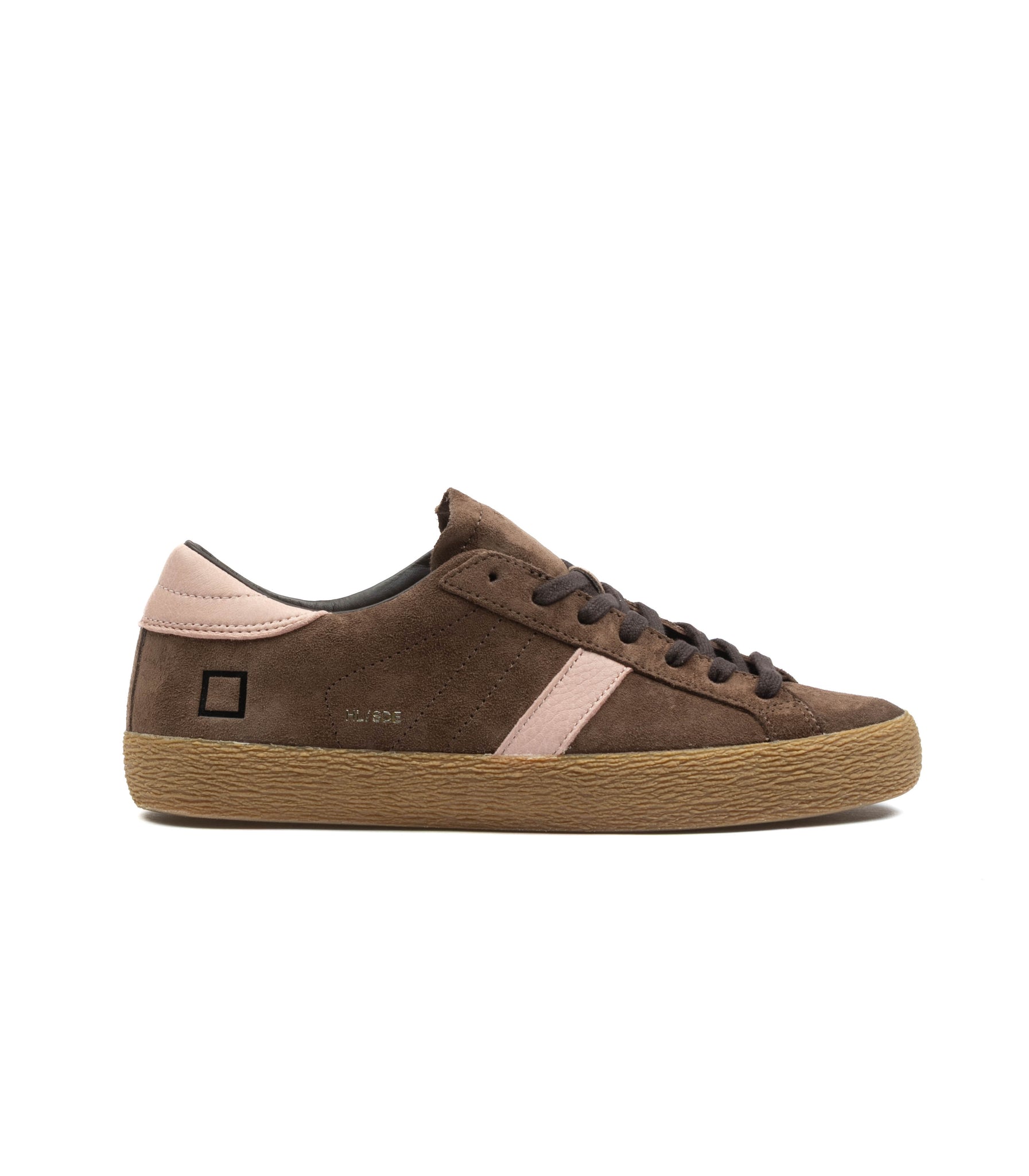 D.A.T.E. Hill Low Donna Suede Taupe Marrone