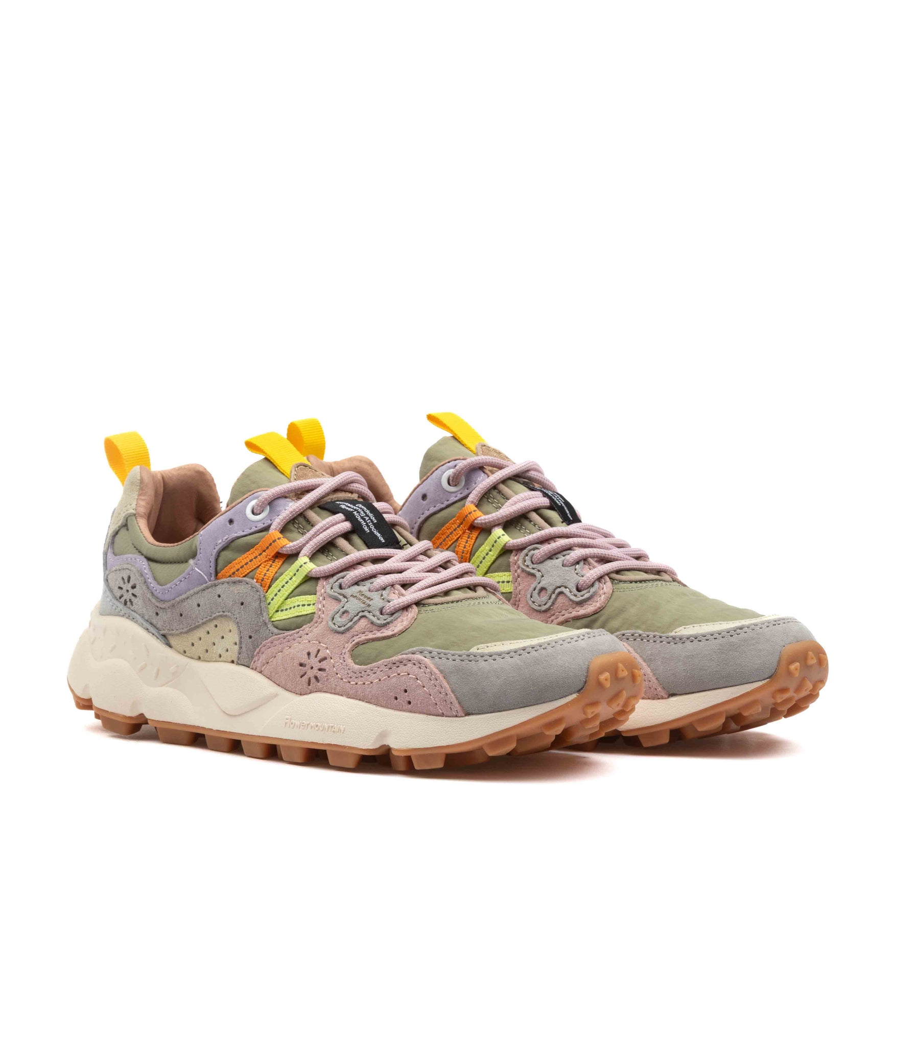 Flower Mountain Yamano 3 Suede Nylon Light Grey Grey Cipria Donna