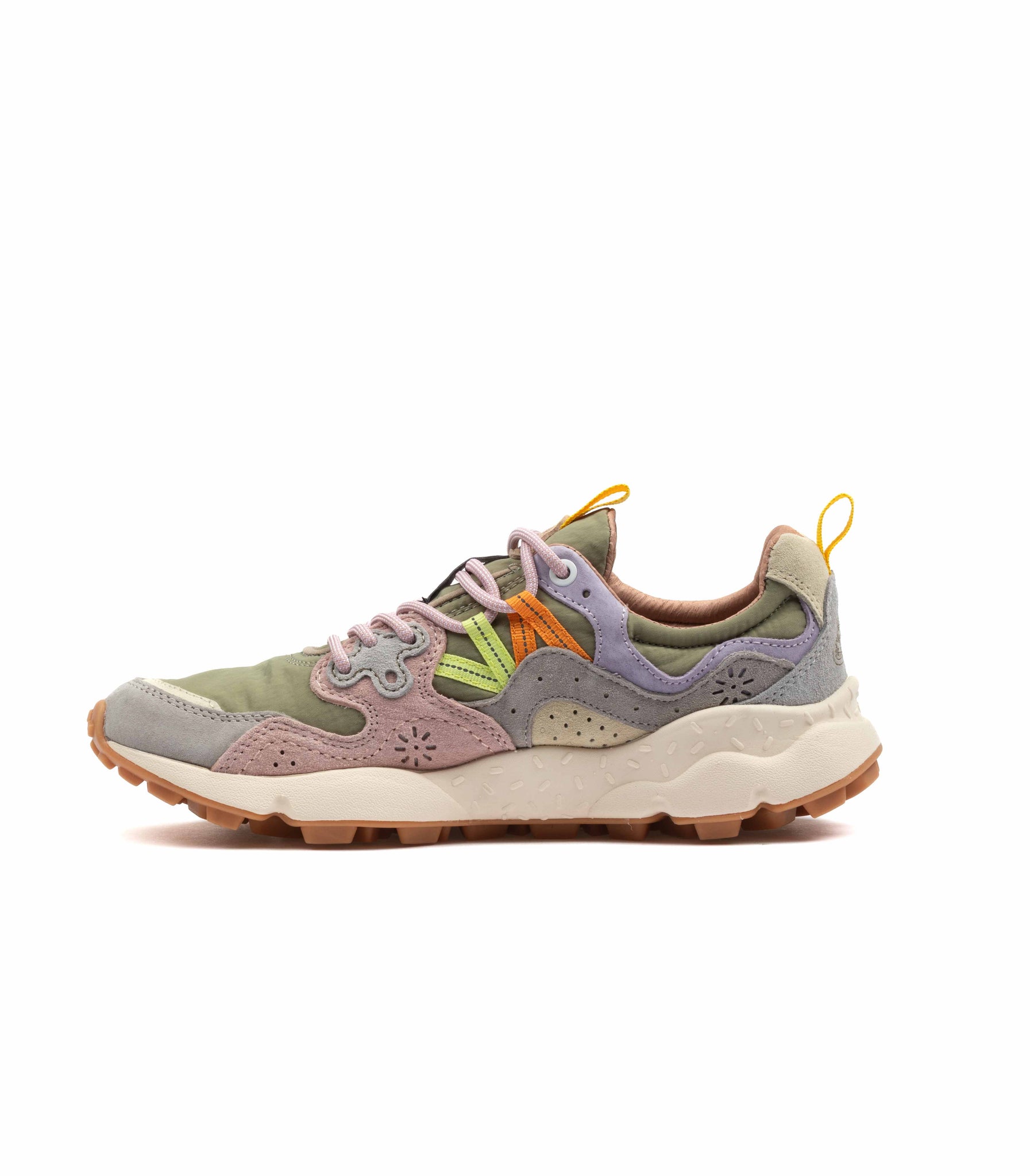 Flower Mountain Yamano 3 Suede Nylon Light Grey Grey Cipria Donna
