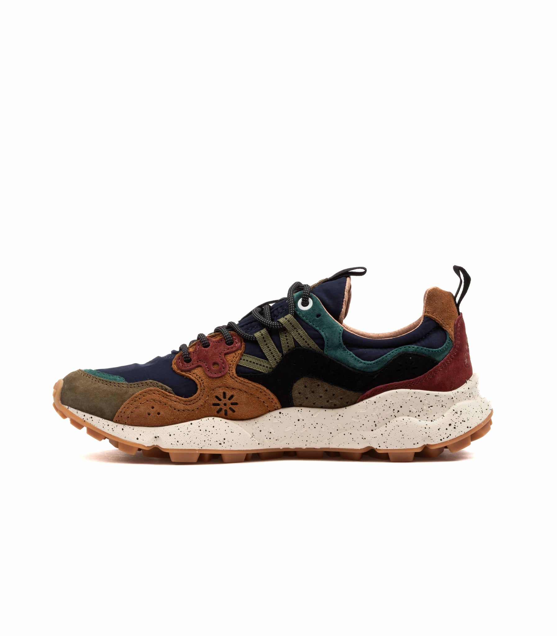 Flower Mountain Yamano 3 Suede Nylon Deep Mud Light Brown Navy Uomo