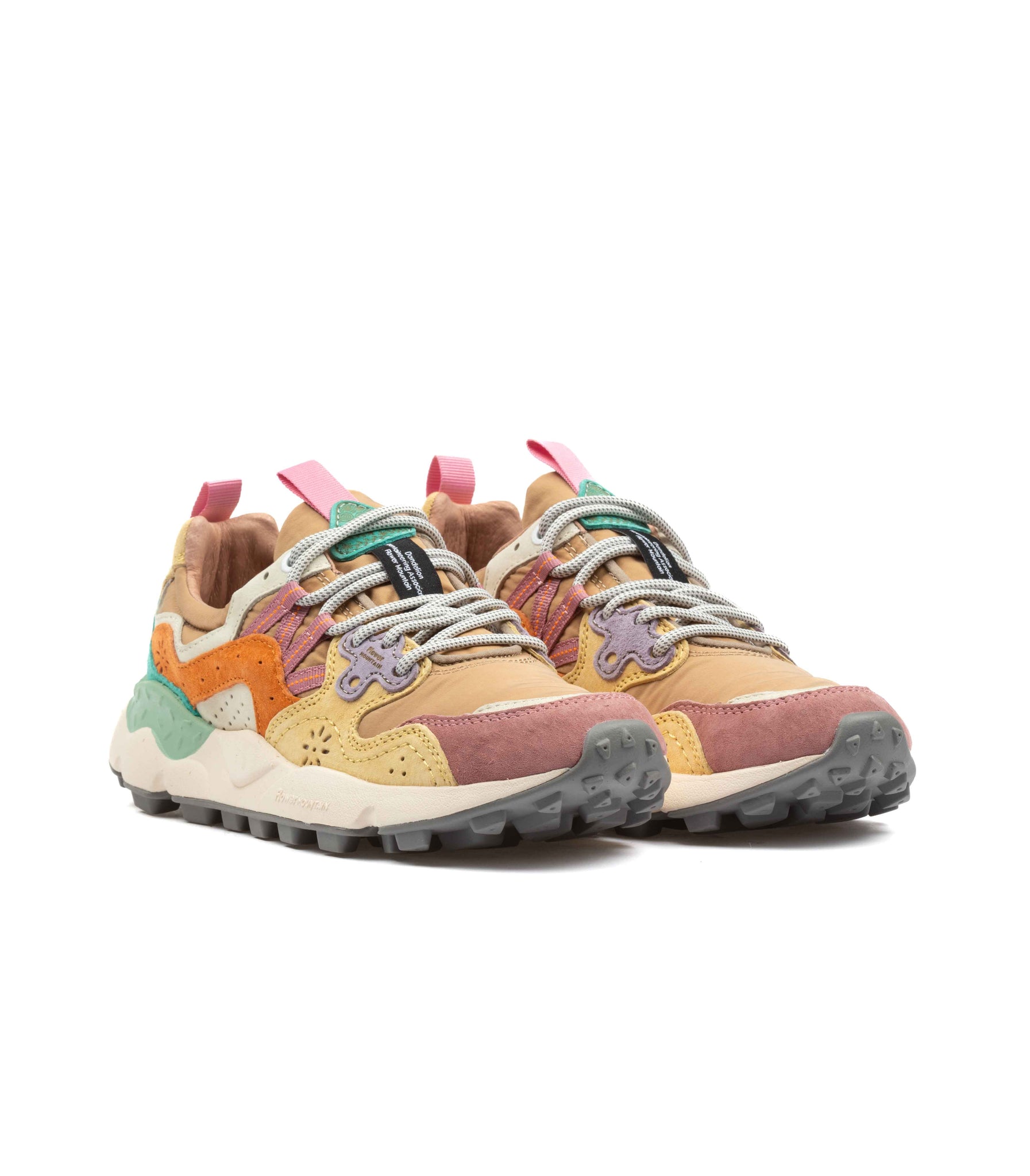 Flower Mountain Yamano 3 Suede Nylon Light Rose Light Orange