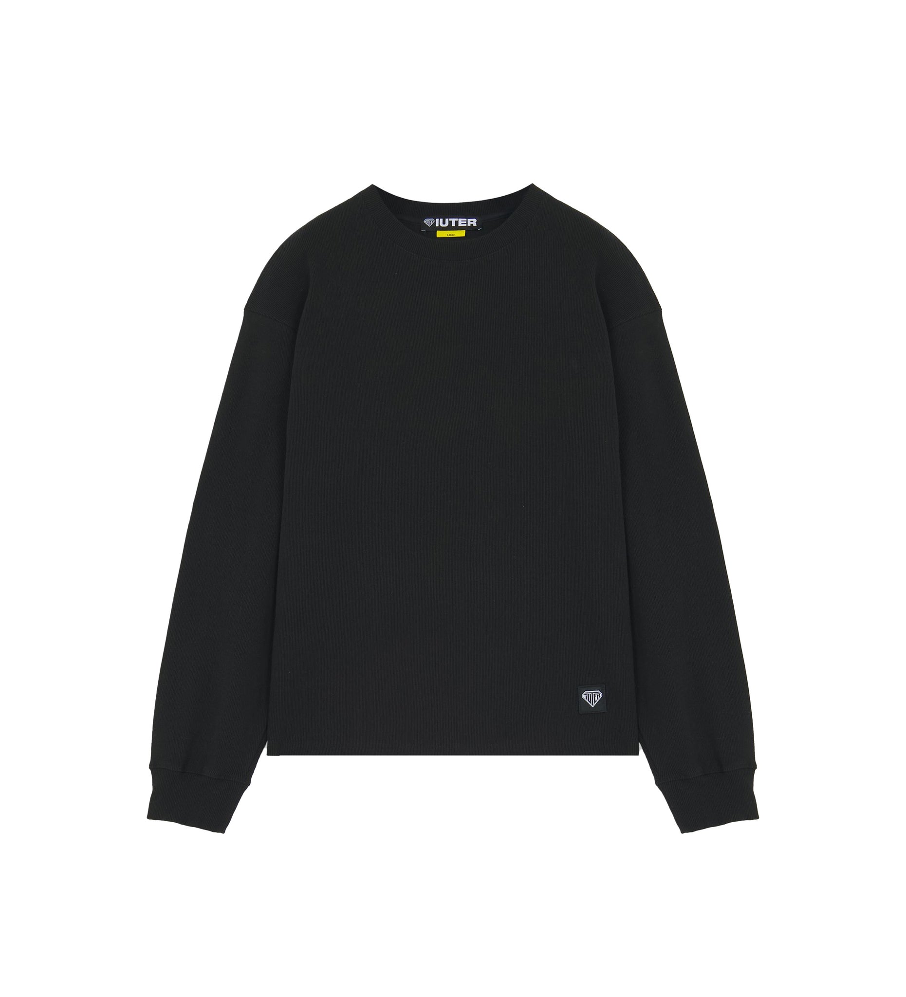 Iuter Label Ribbed Ls Tee