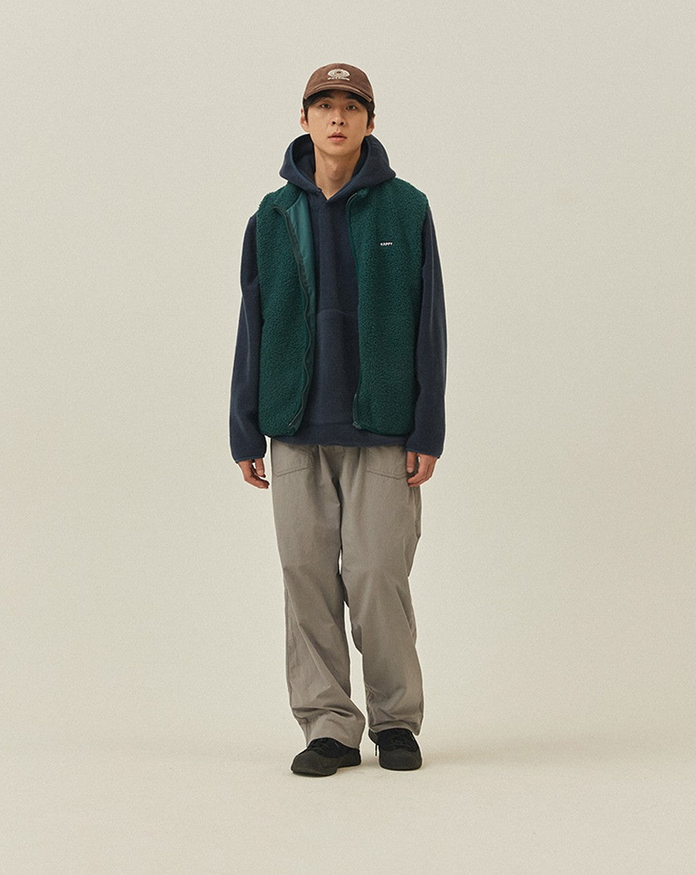 Kappy Design Fleece Zipper Vest