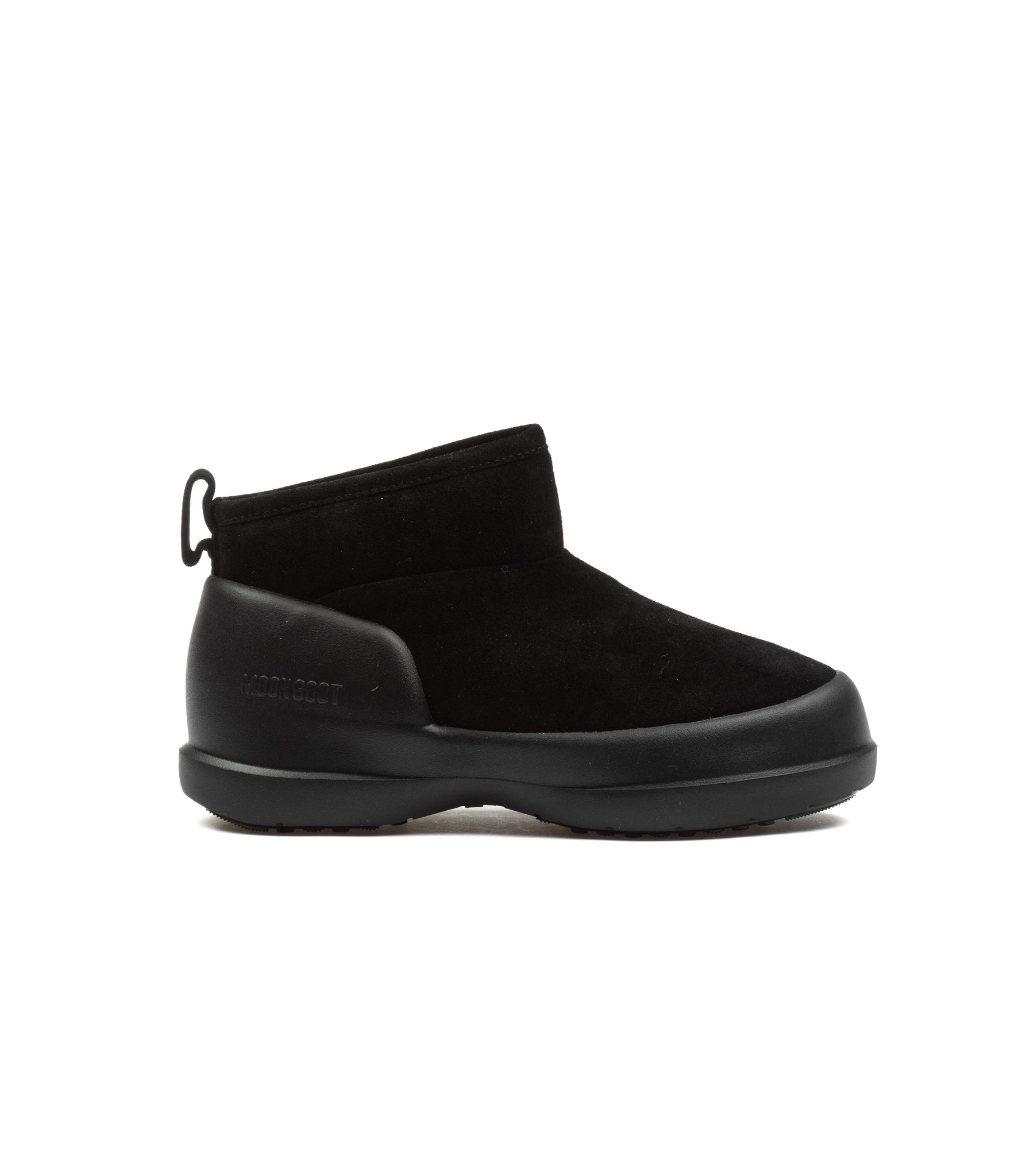 Moon Boot Mezzaluna Low Boot Suede Black Donna