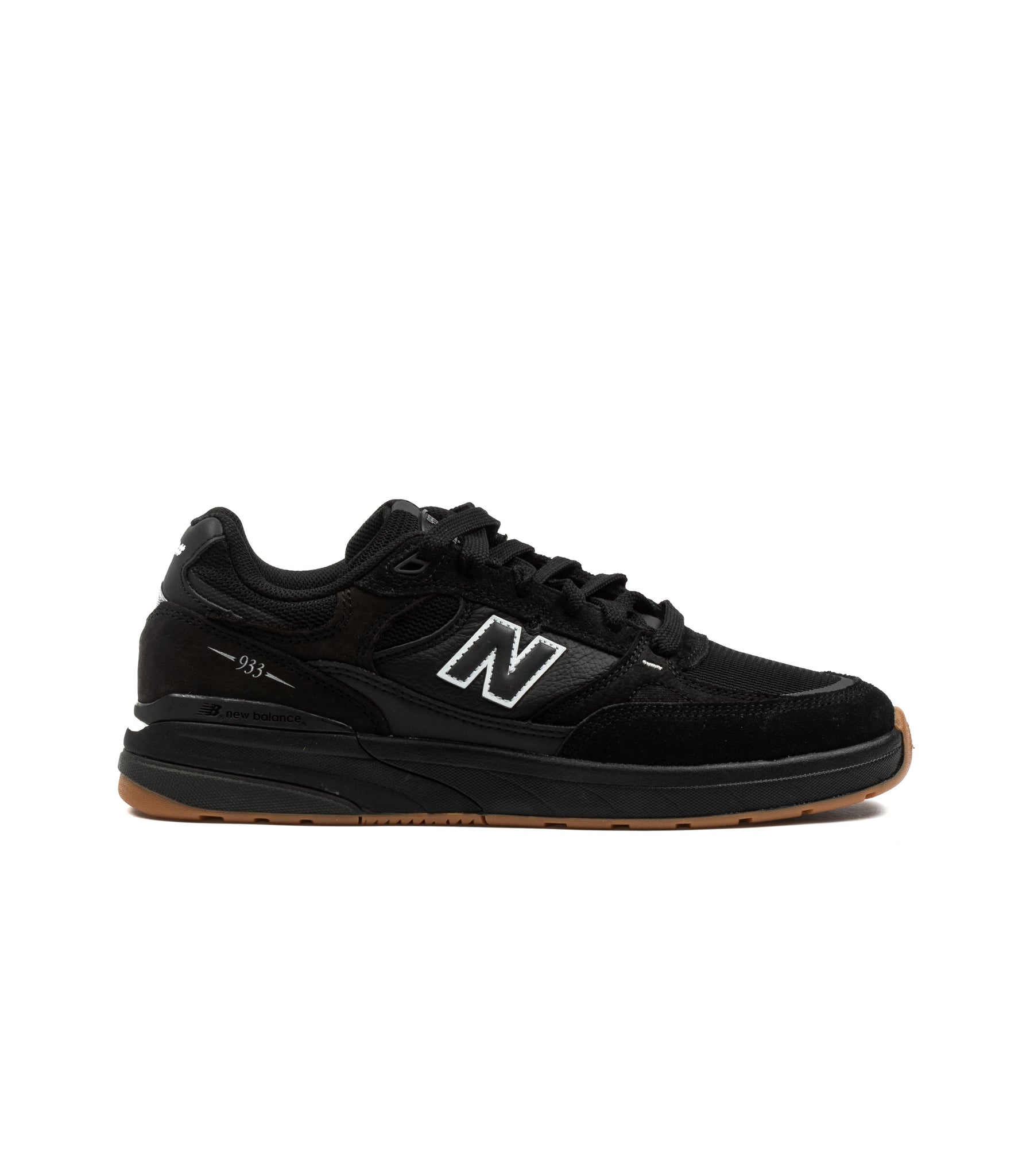 New Balance M 933 Black Suede Mesh