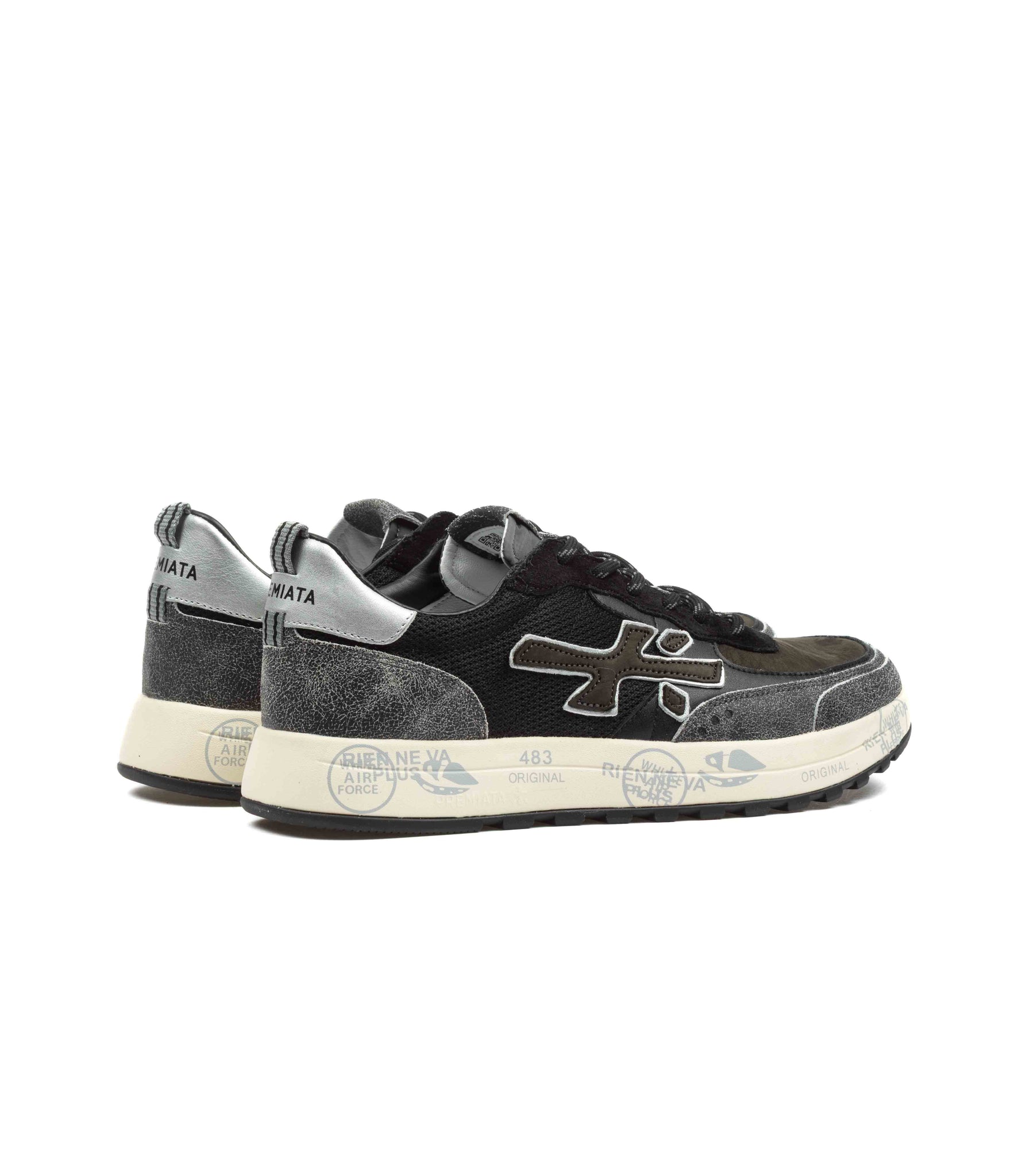 Premiata Nous 7723 Verdone Antracite Pelle Uomo