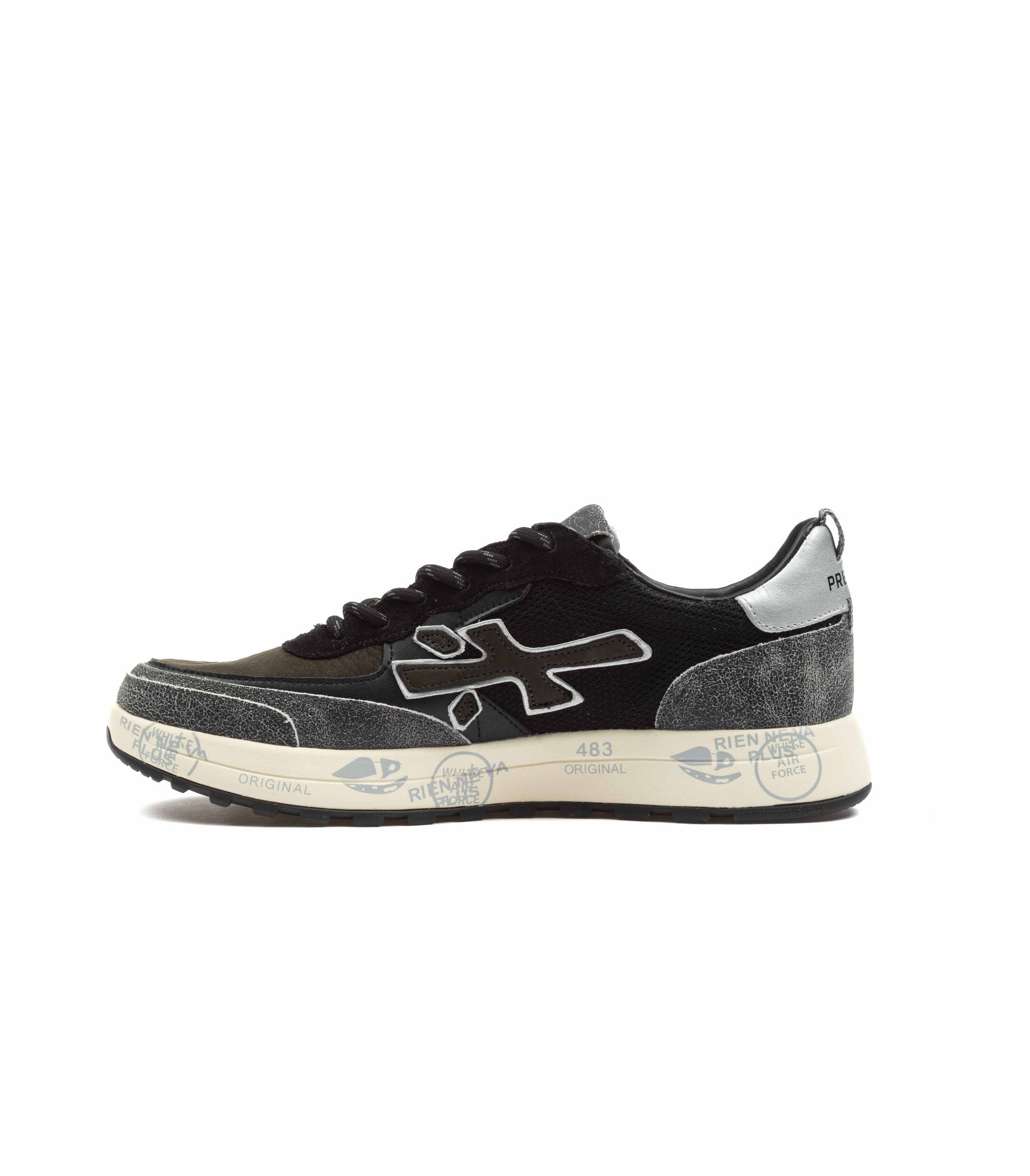 Premiata Nous 7723 Verdone Antracite Pelle Uomo