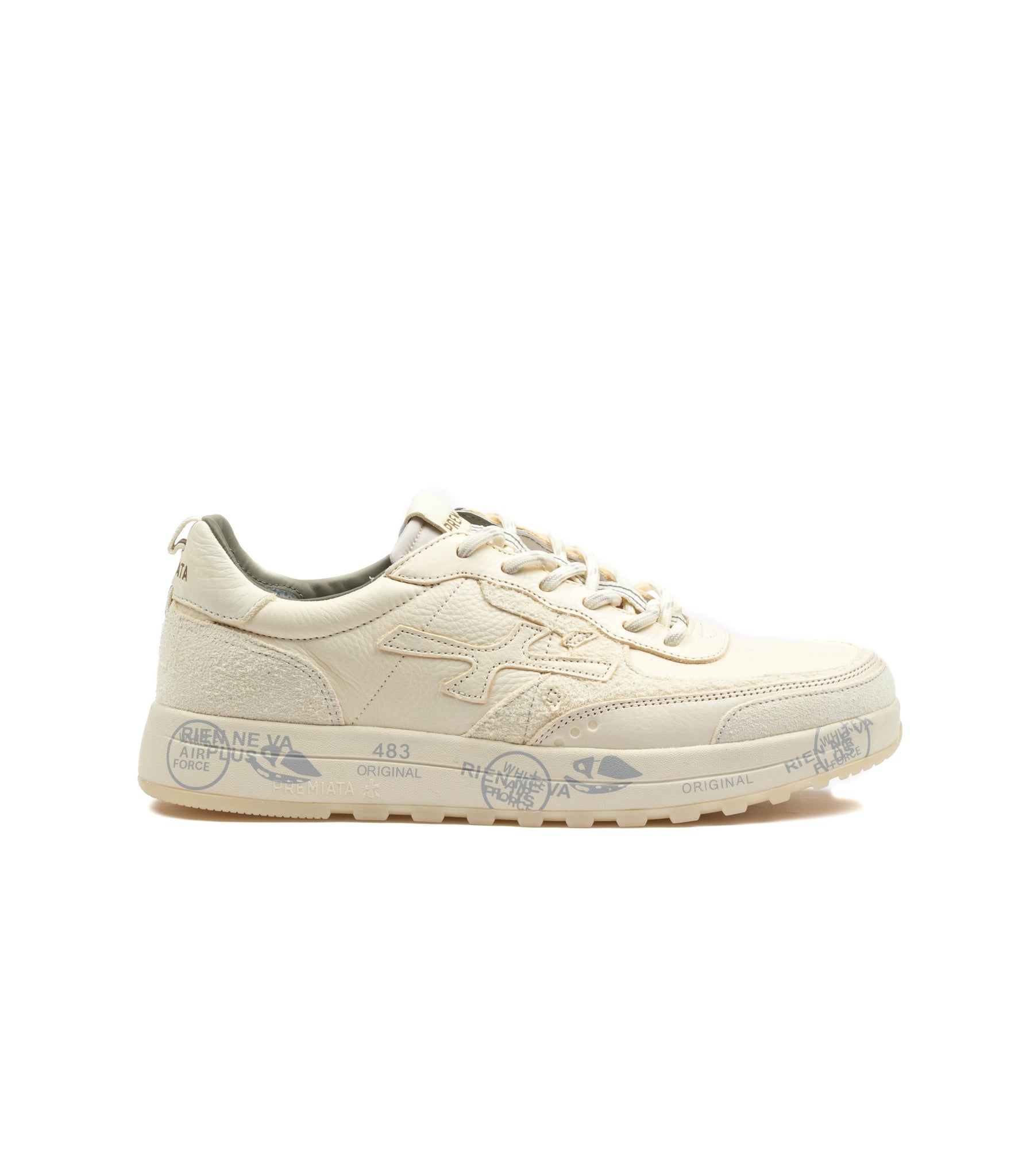 Premiata Nous 7733 Crema Pelle Premium Uomo