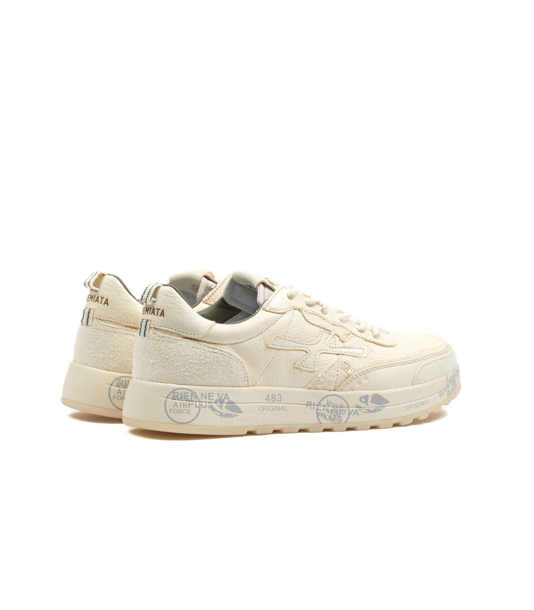 Premiata Nous 7733 Crema Pelle Premium Uomo