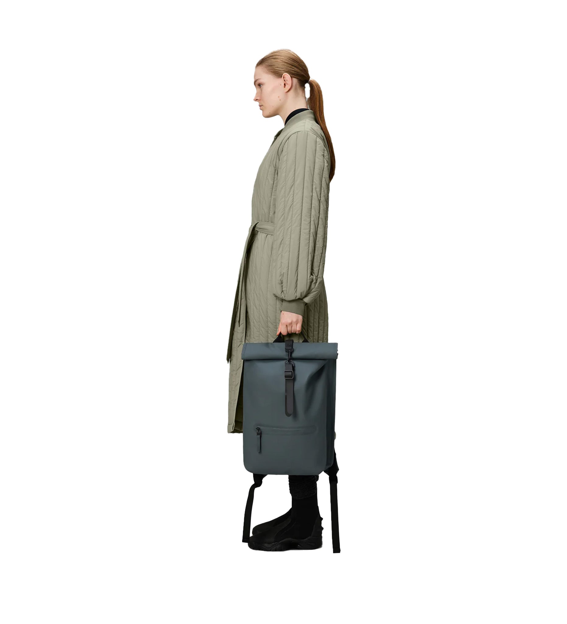 Zaino Rains Rolltop Rucksack Grigio