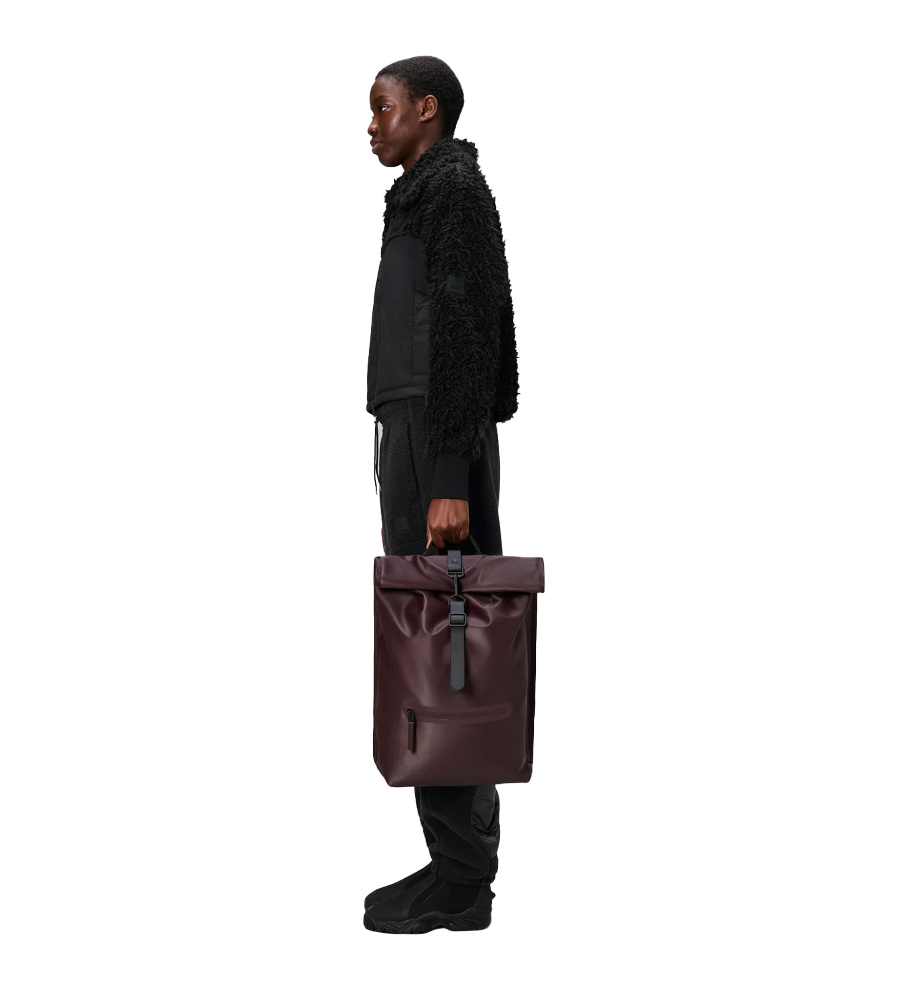 Zaino Rains Rolltop Rucksack Bordeau