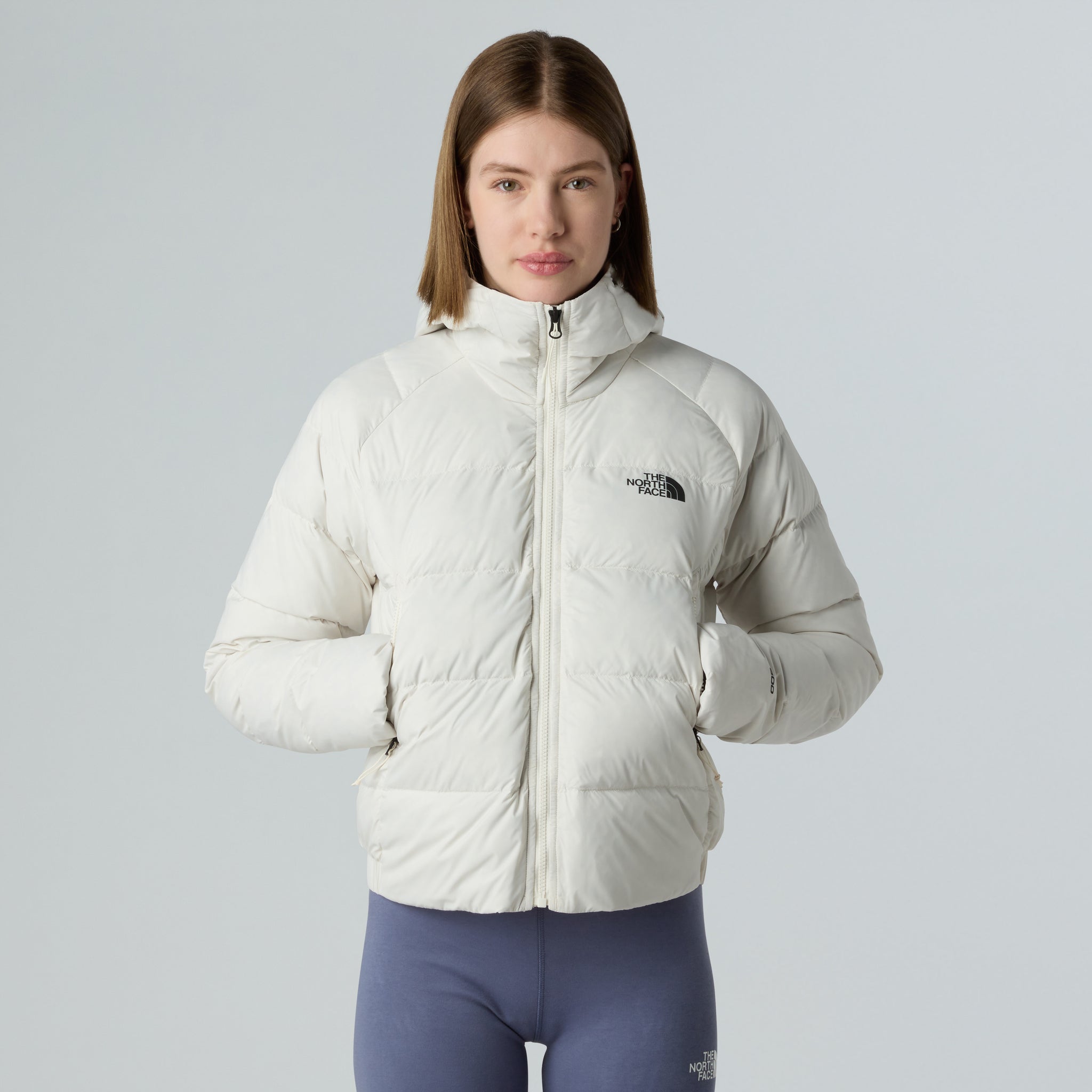 The North Face W Hyalite Down Hoodie White Donna