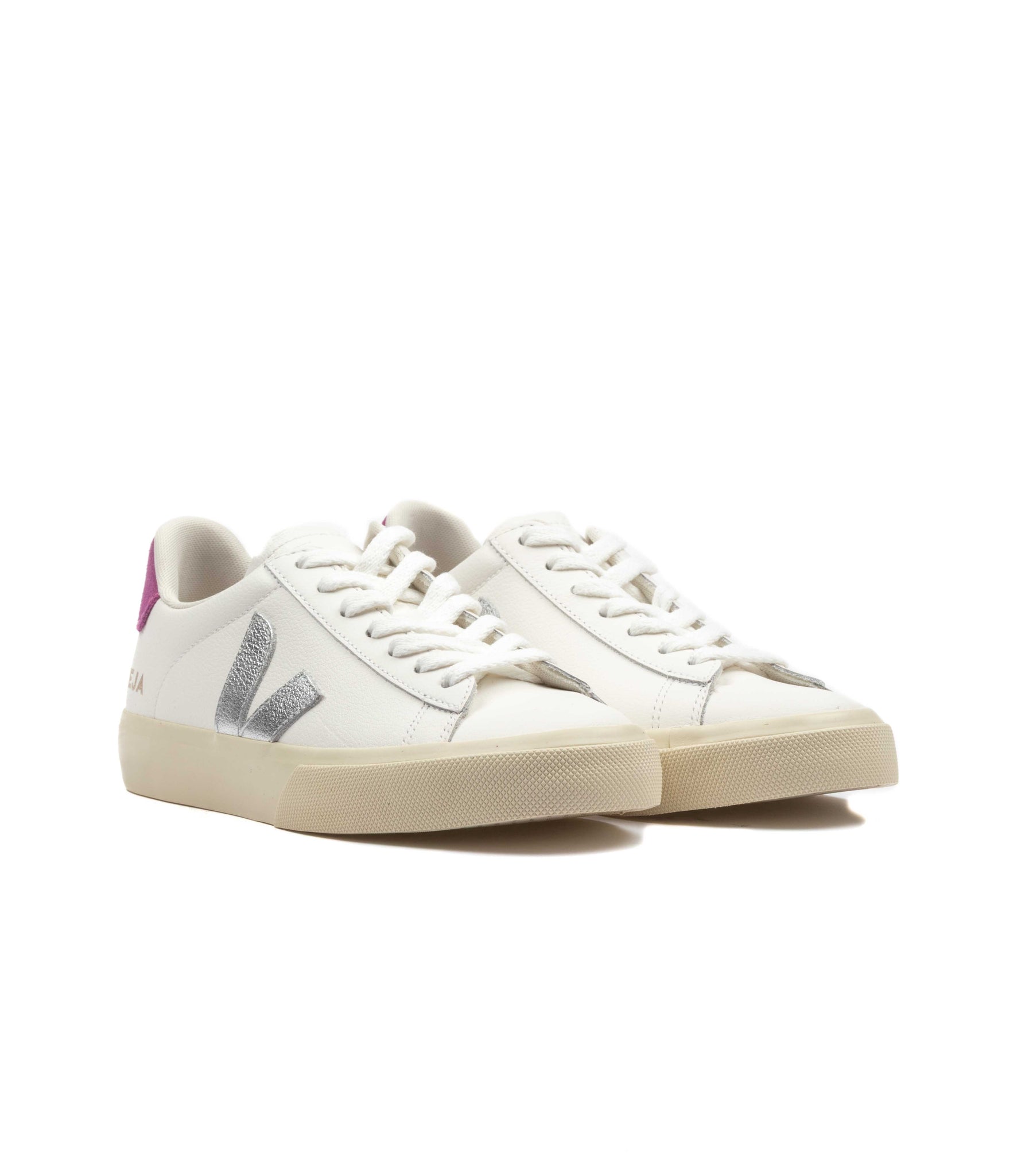 Veja Chromefree Leather Extra Bianco Argento