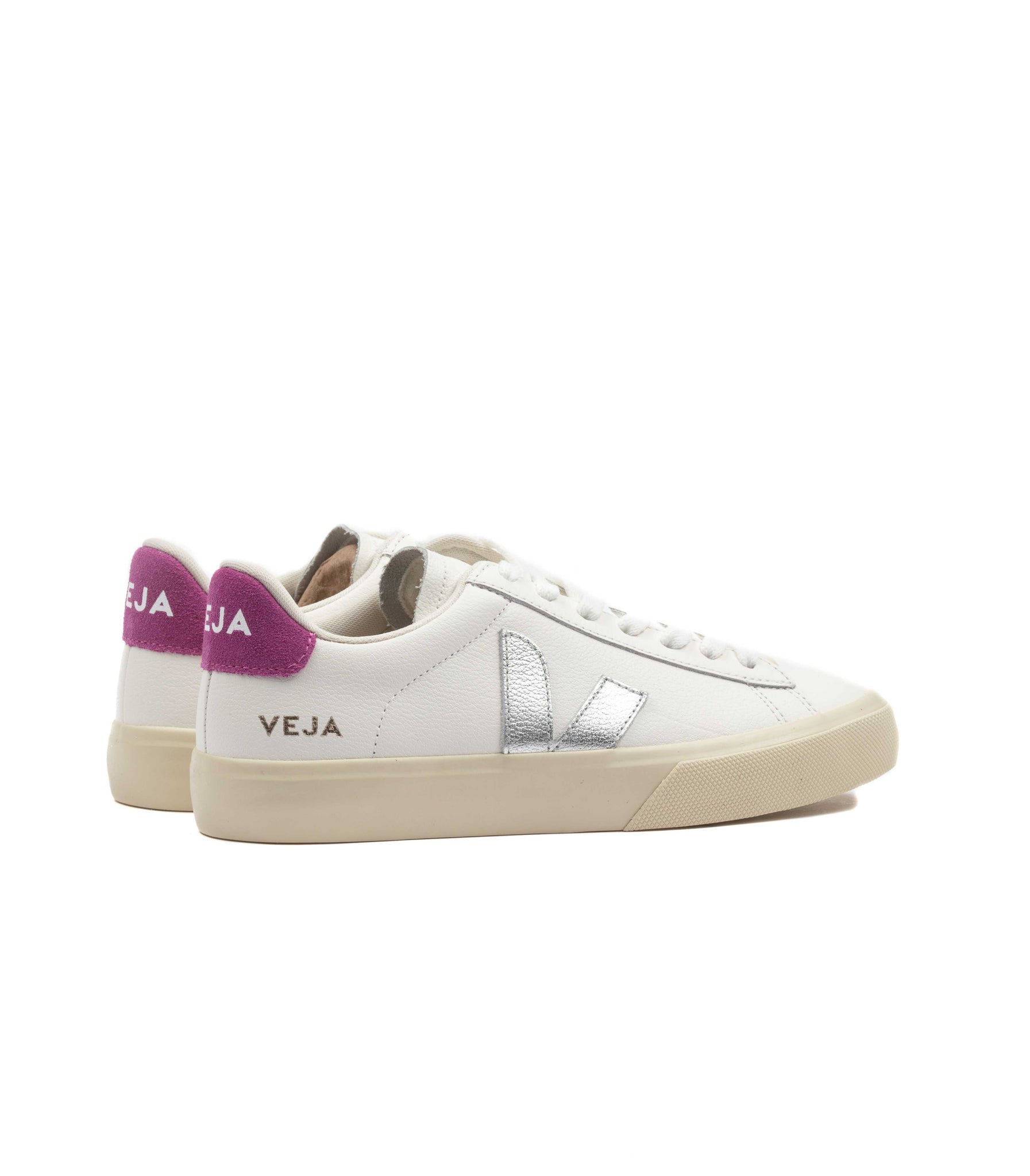 Veja Chromefree Leather Extra Bianco Argento