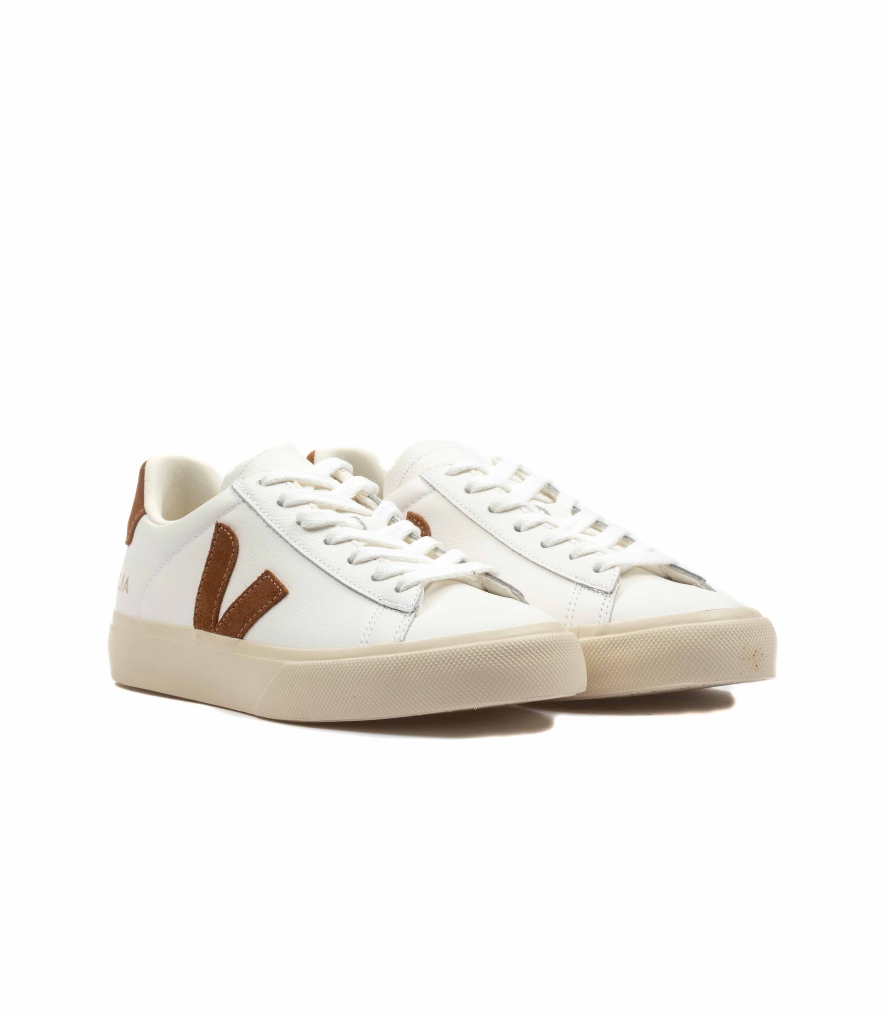 Veja Chromefree Leather Extra Bianco Marrone Donna