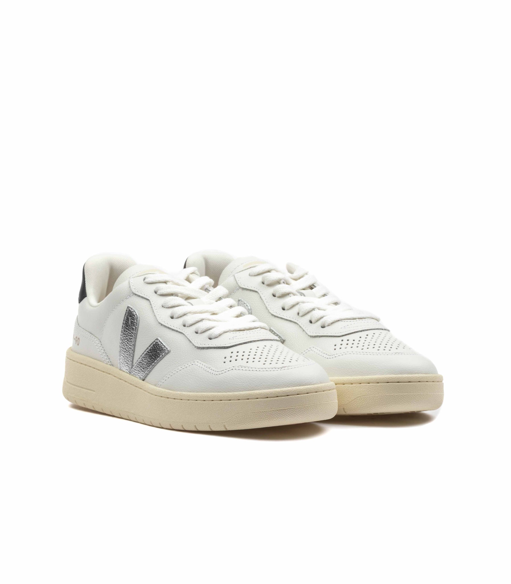 Veja V-90 Bianco Argento Donna