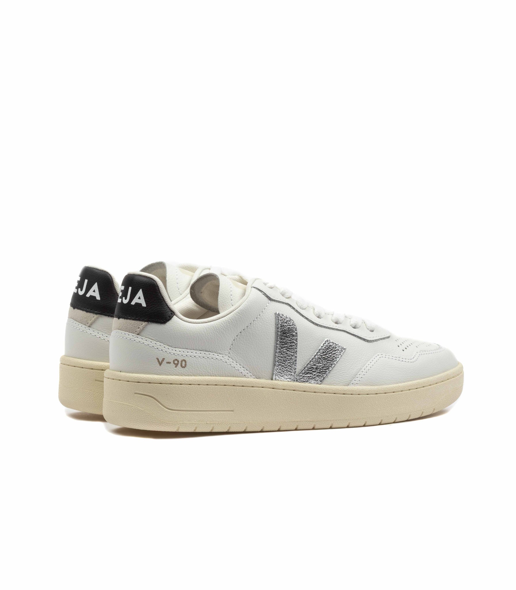 Veja V-90 Bianco Argento Donna