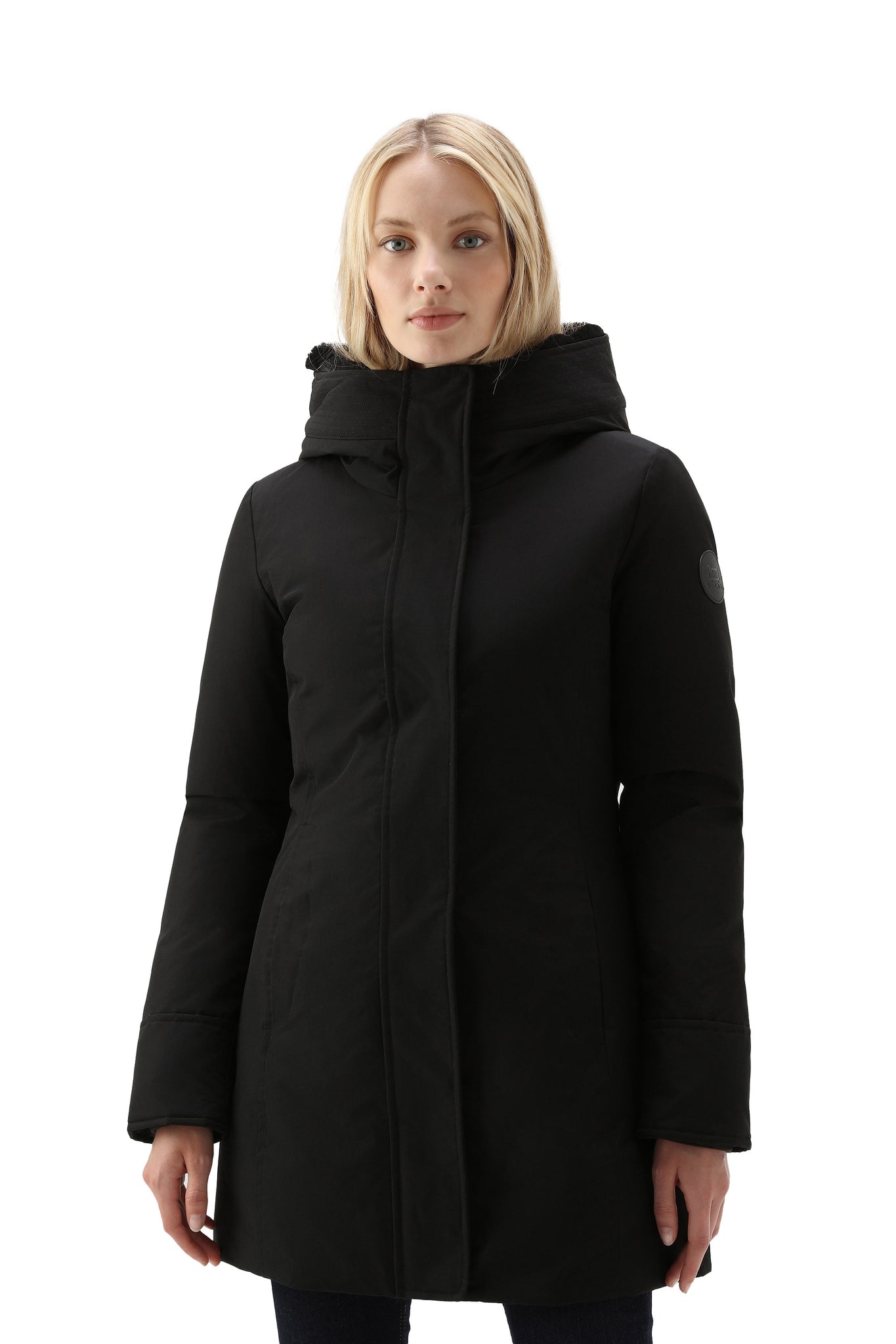 Woolrich Boulder Faux Fur Parka Nero Donna