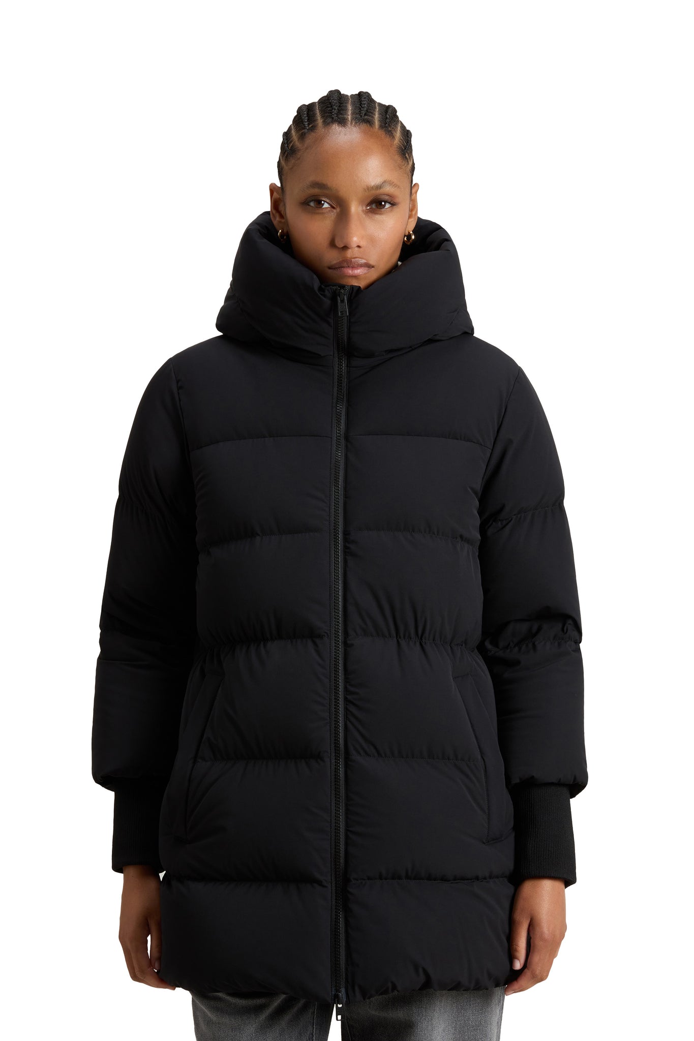 Woolrich Cloud Madison Coat Nero Donna